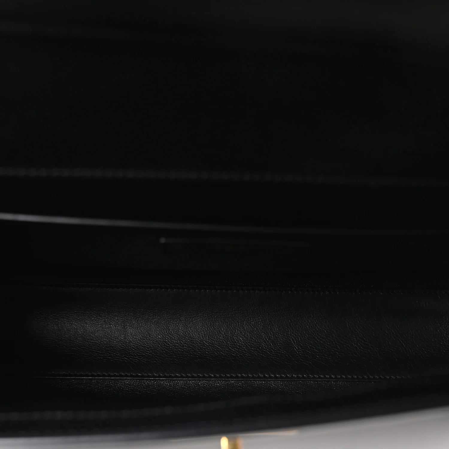 Smooth Calfskin Manhattan Shoulder Bag Black - Image 5