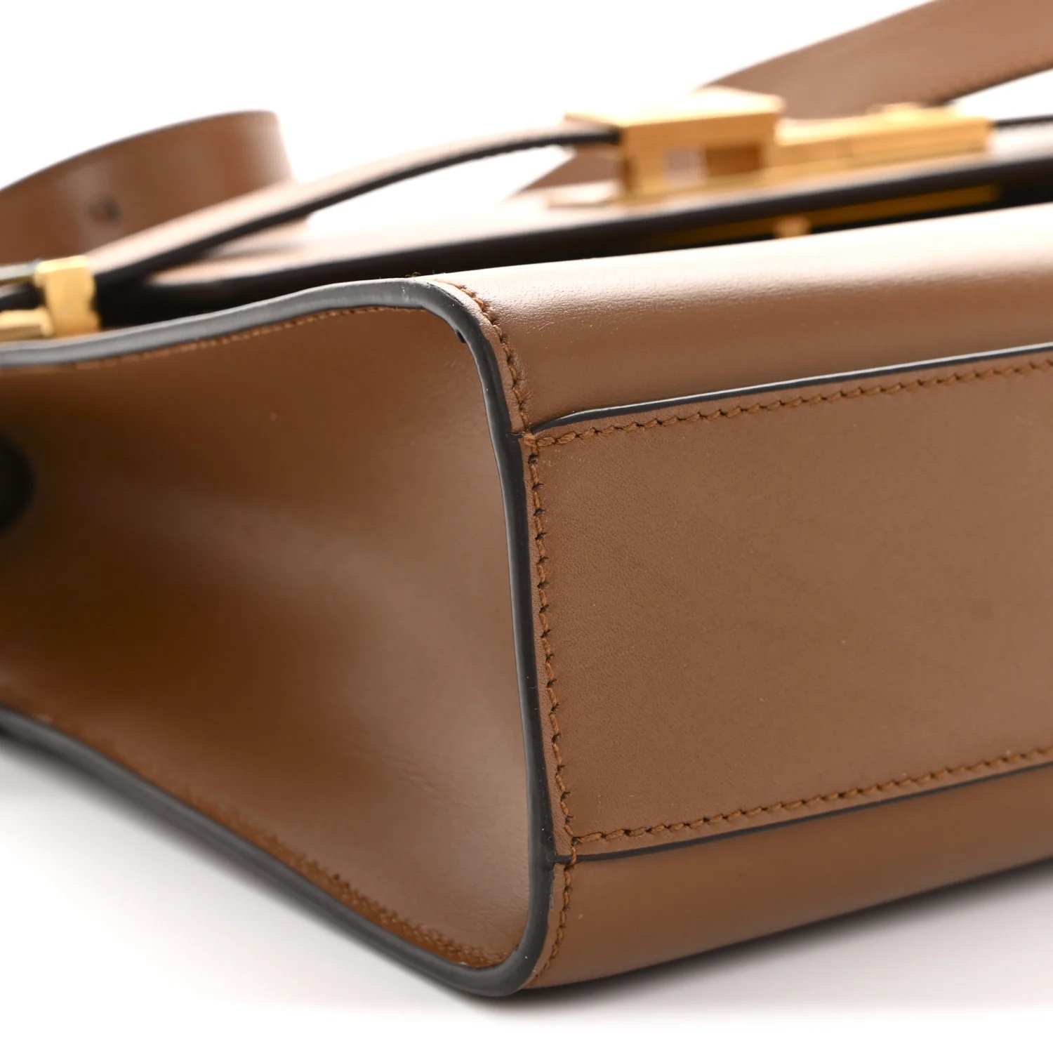 Smooth Calfskin Manhattan Shoulder Bag Brick - Image 9