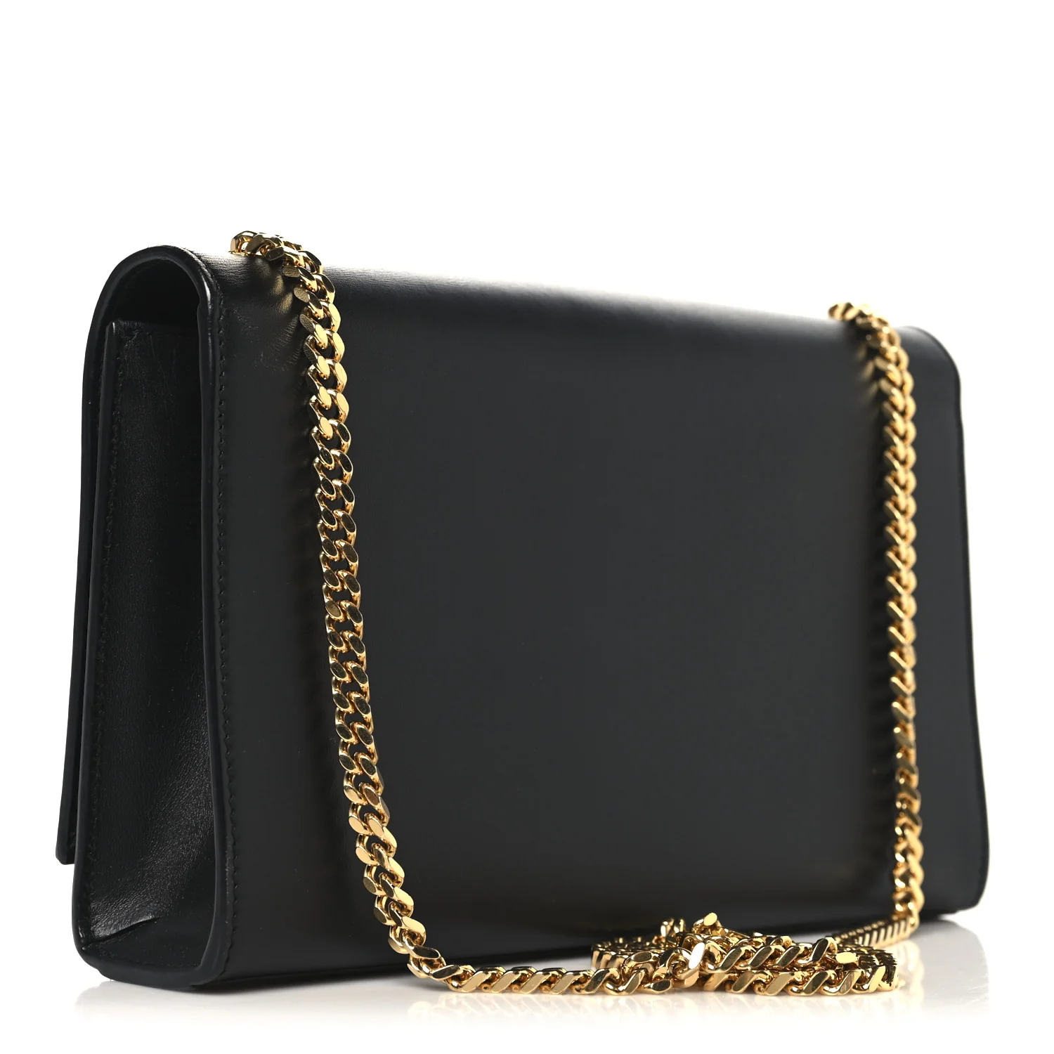 Smooth Calfskin Medium Classic Monogram Kate Tassel Satchel Black - Image 3