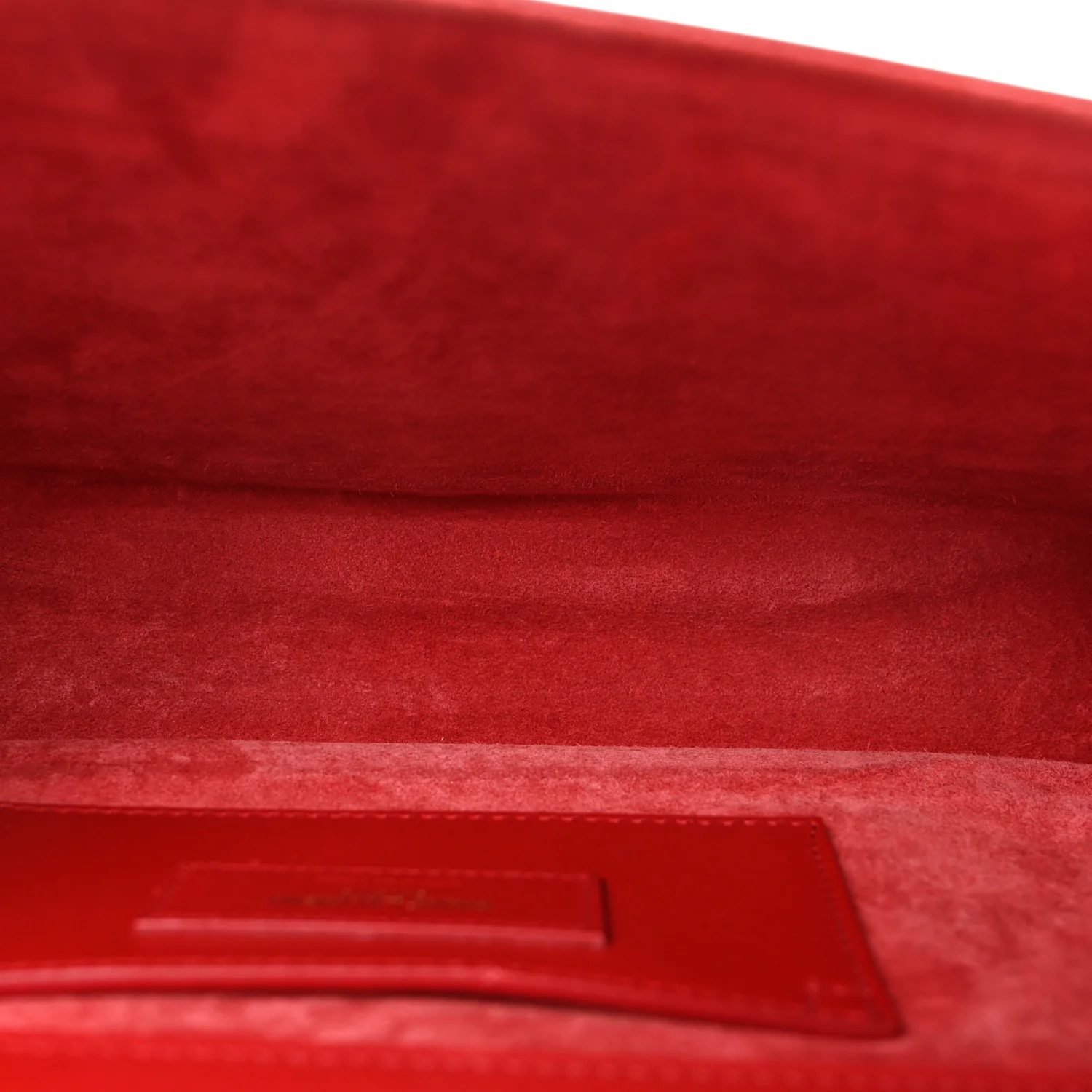 Smooth Calfskin Medium Classic Monogram Kate Tassel Satchel Lipstick Red - Image 5