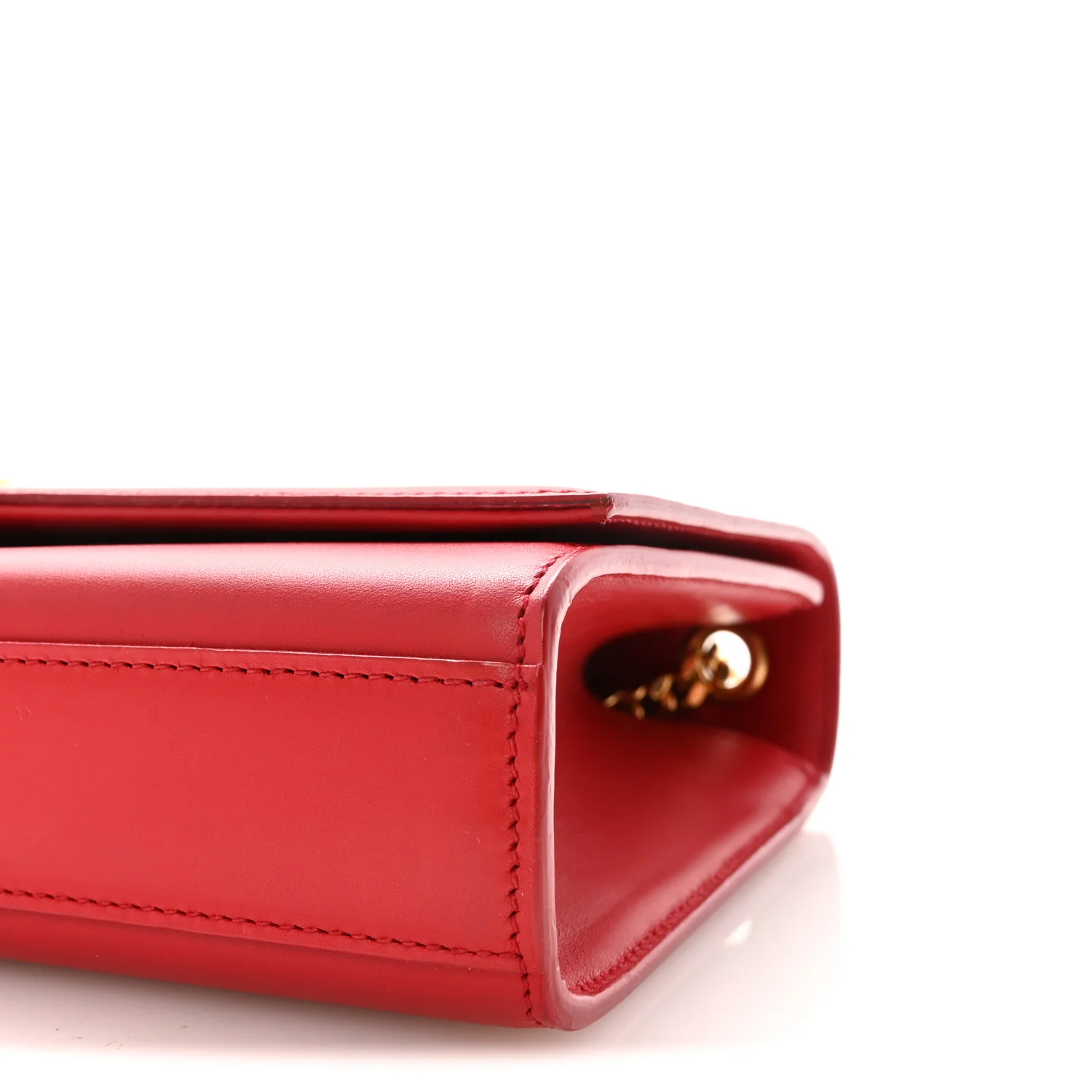 Smooth Calfskin Medium Classic Monogram Kate Tassel Satchel Lipstick Red - Image 9