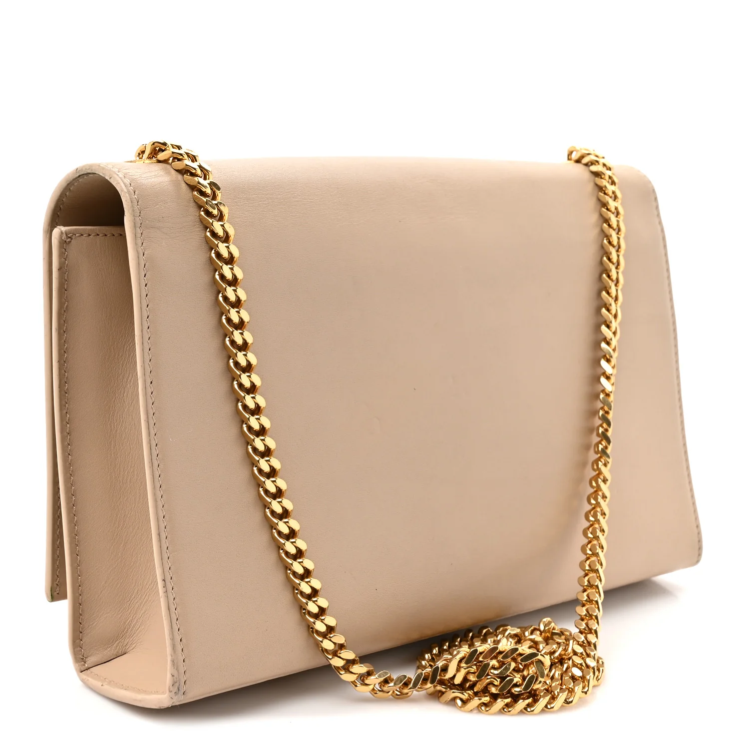 Smooth Calfskin Medium Classic Monogram Kate Tassel Satchel Nude Powder - Image 3