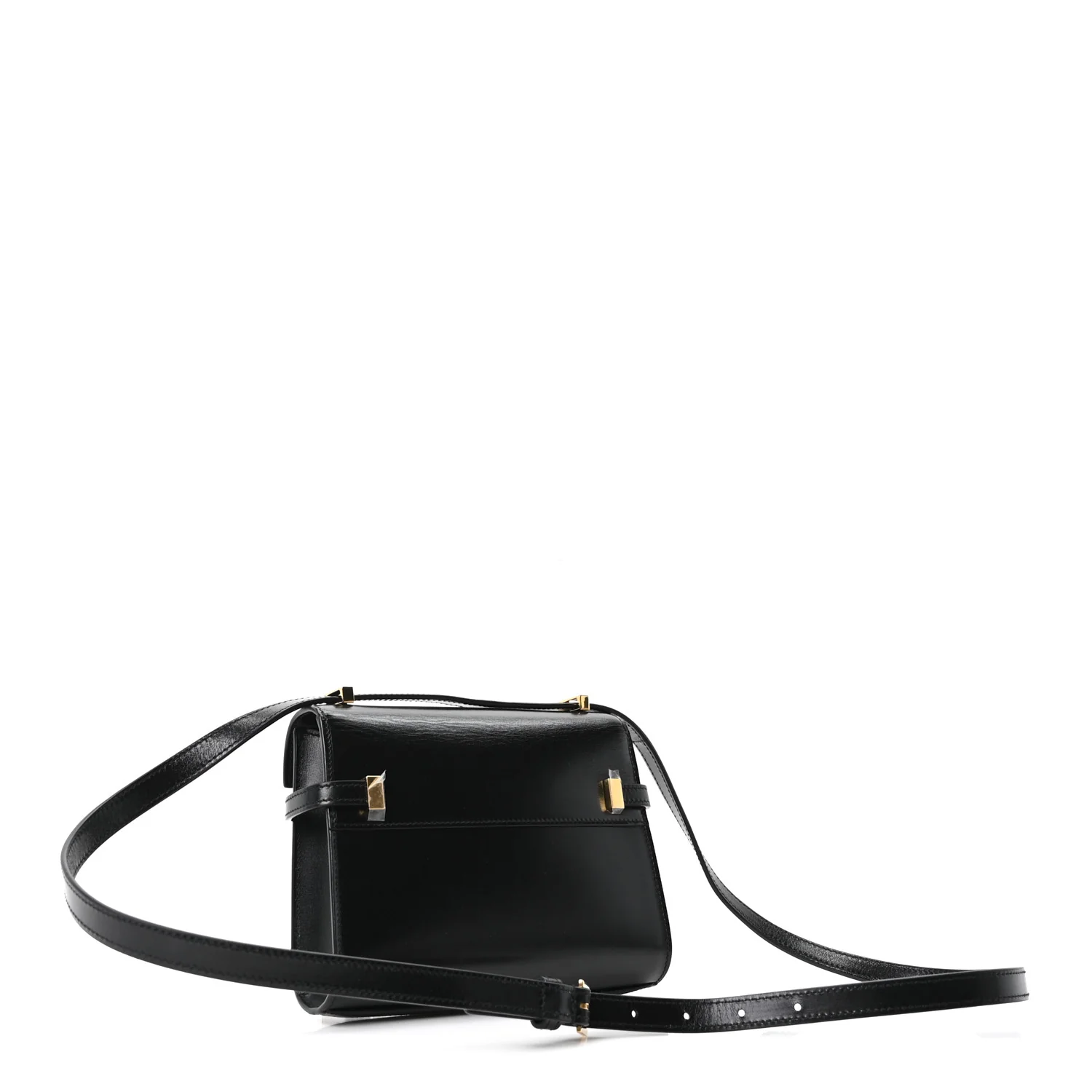 Smooth Calfskin Mini Manhattan Shoulder Bag Black - Image 3