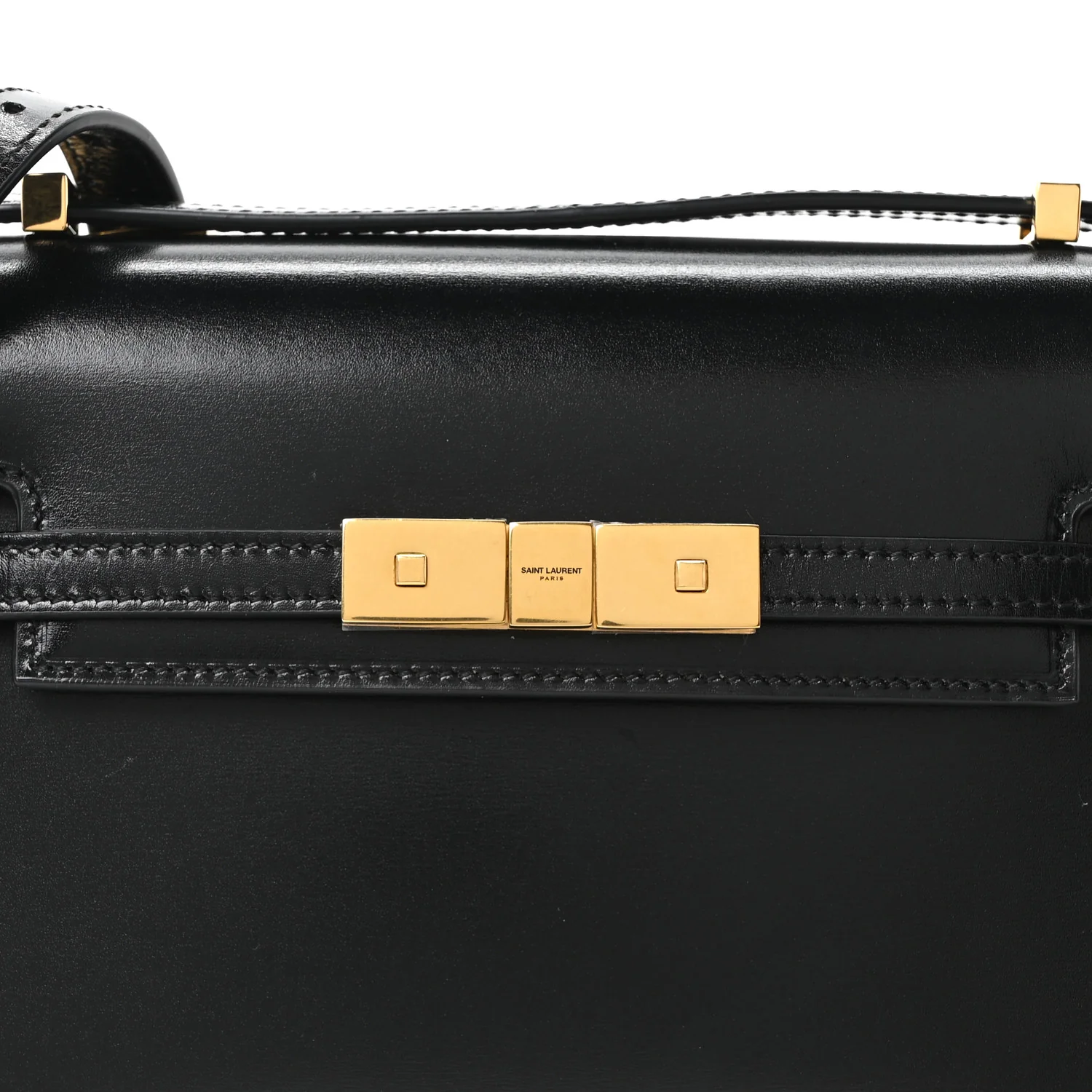 Smooth Calfskin Mini Manhattan Shoulder Bag Black - Image 7