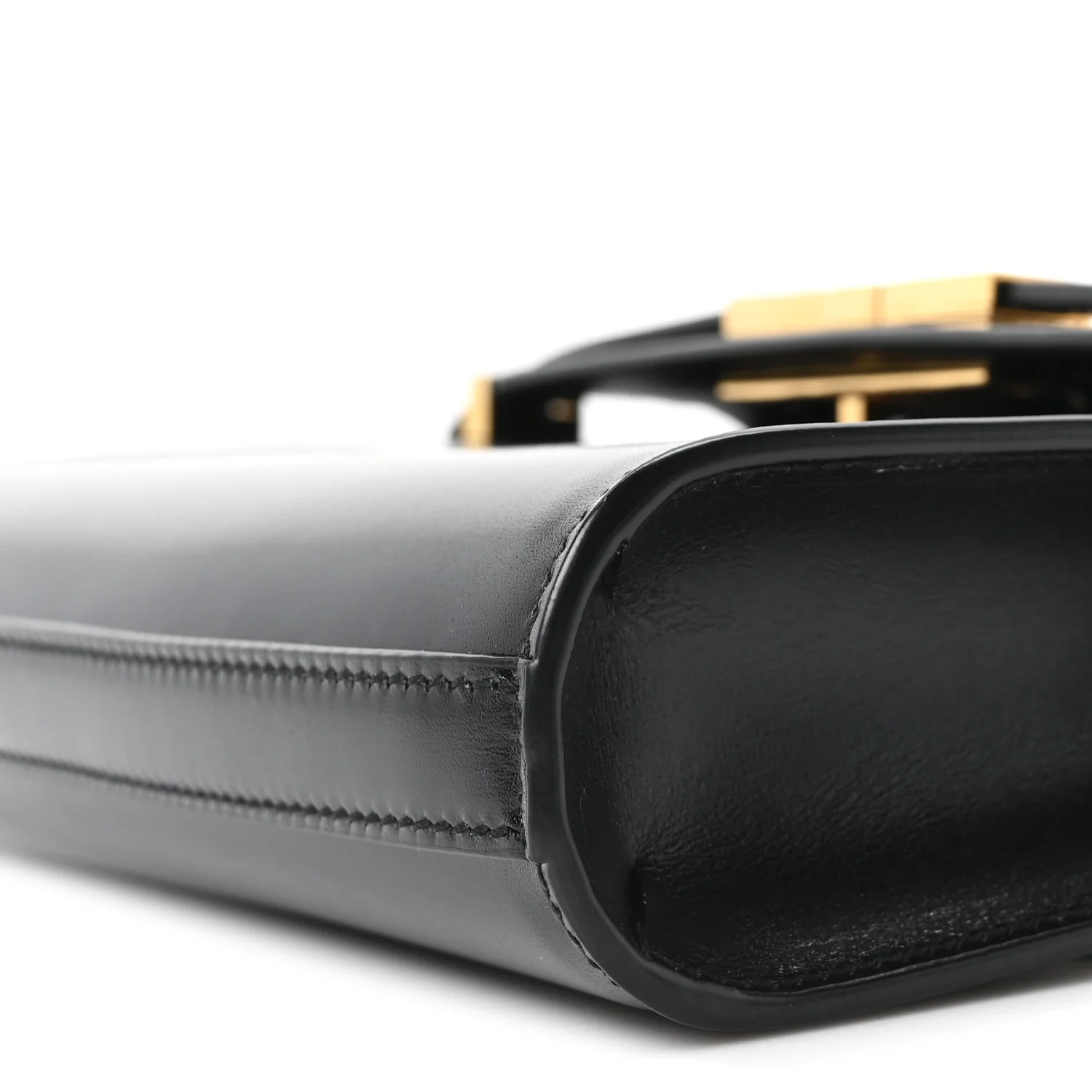Smooth Calfskin Mini Manhattan Shoulder Bag Black - Image 9
