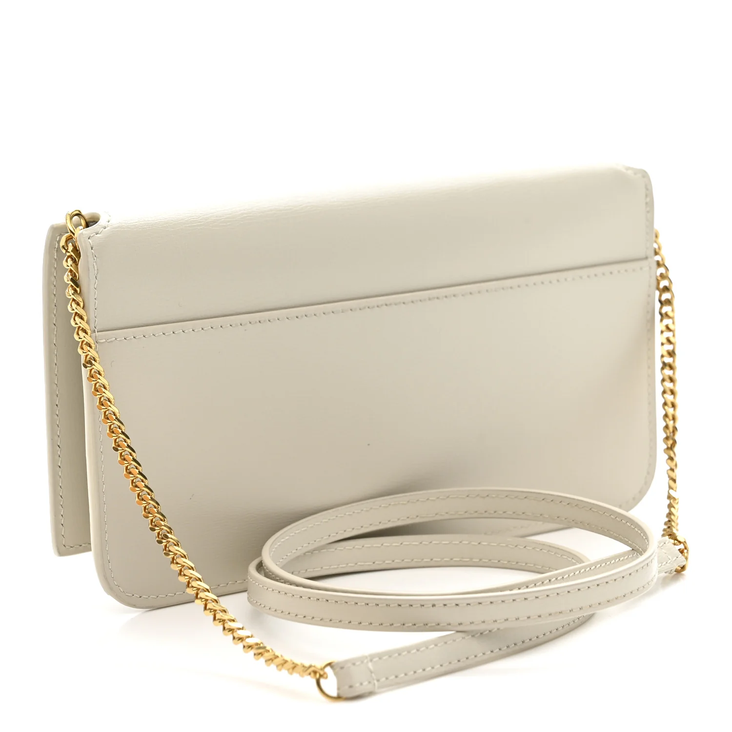 Smooth Calfskin Monogram Phone Holder Crossbody Crema Soft - Image 3