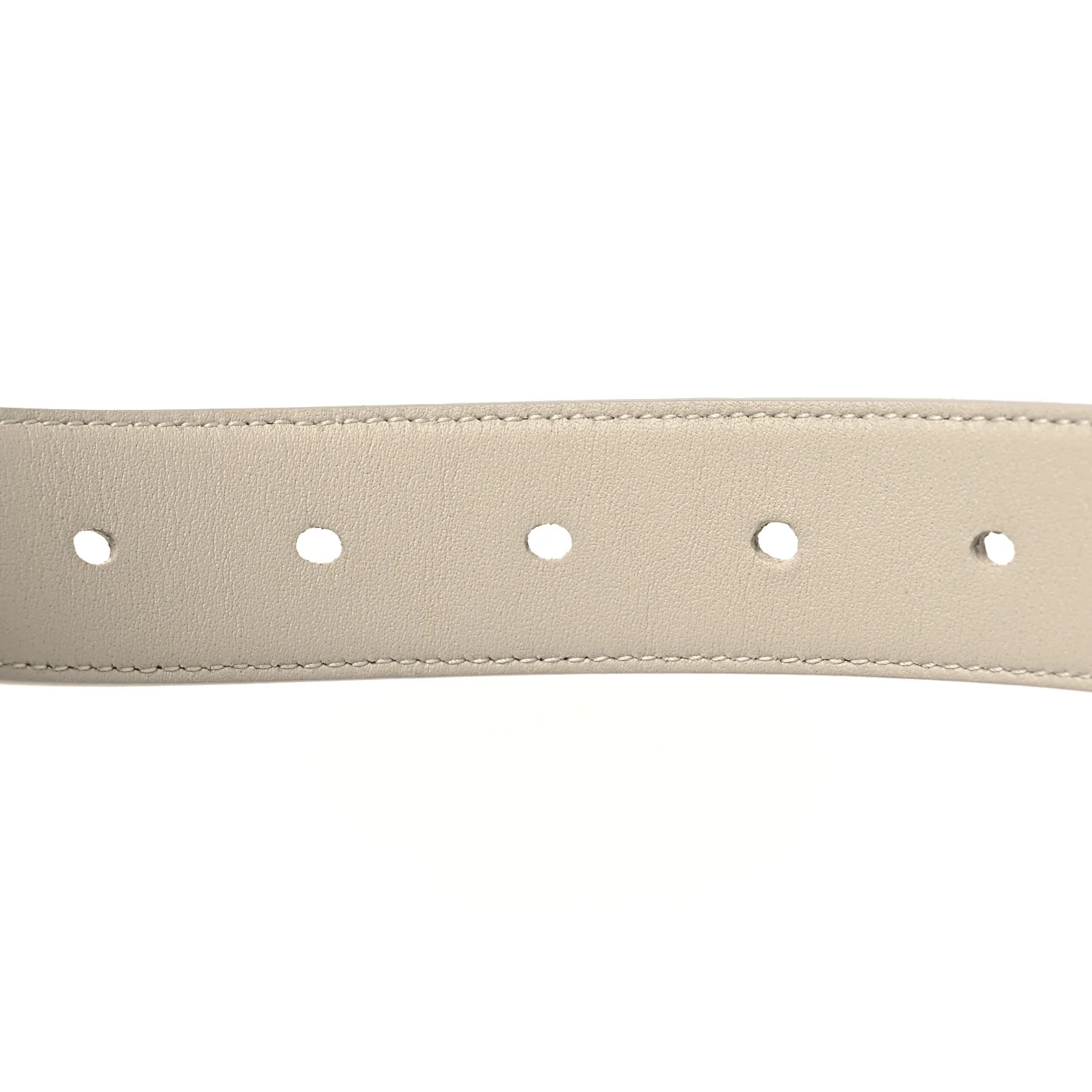 Smooth Calfskin Monogram Square Buckle Belt 75 30 Crema Soft - Image 4