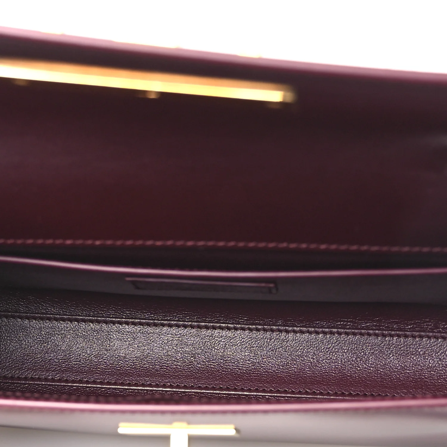 Smooth Calfskin Small Manhattan Shoulder Bag Hot Wine - Image 4