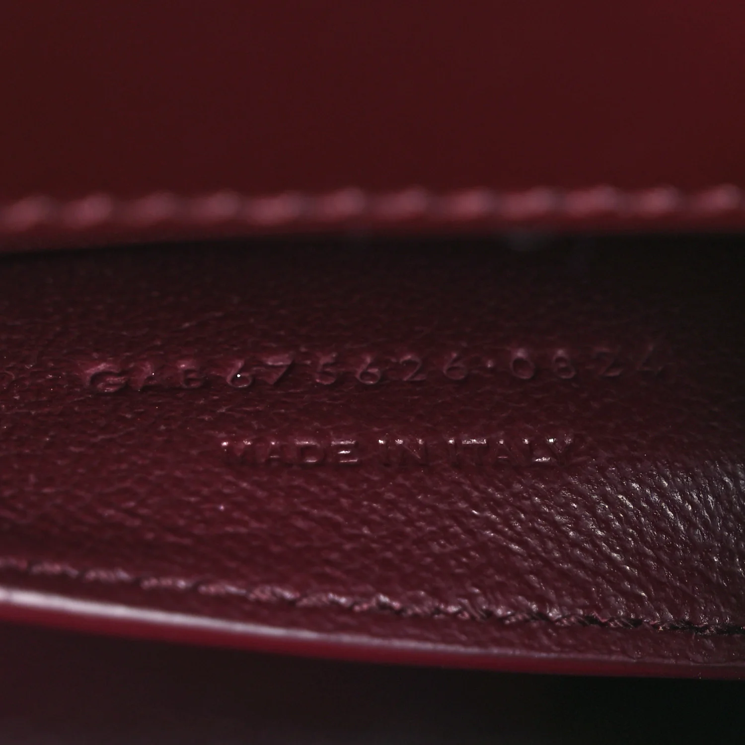 Smooth Calfskin Small Manhattan Shoulder Bag Hot Wine - Image 6