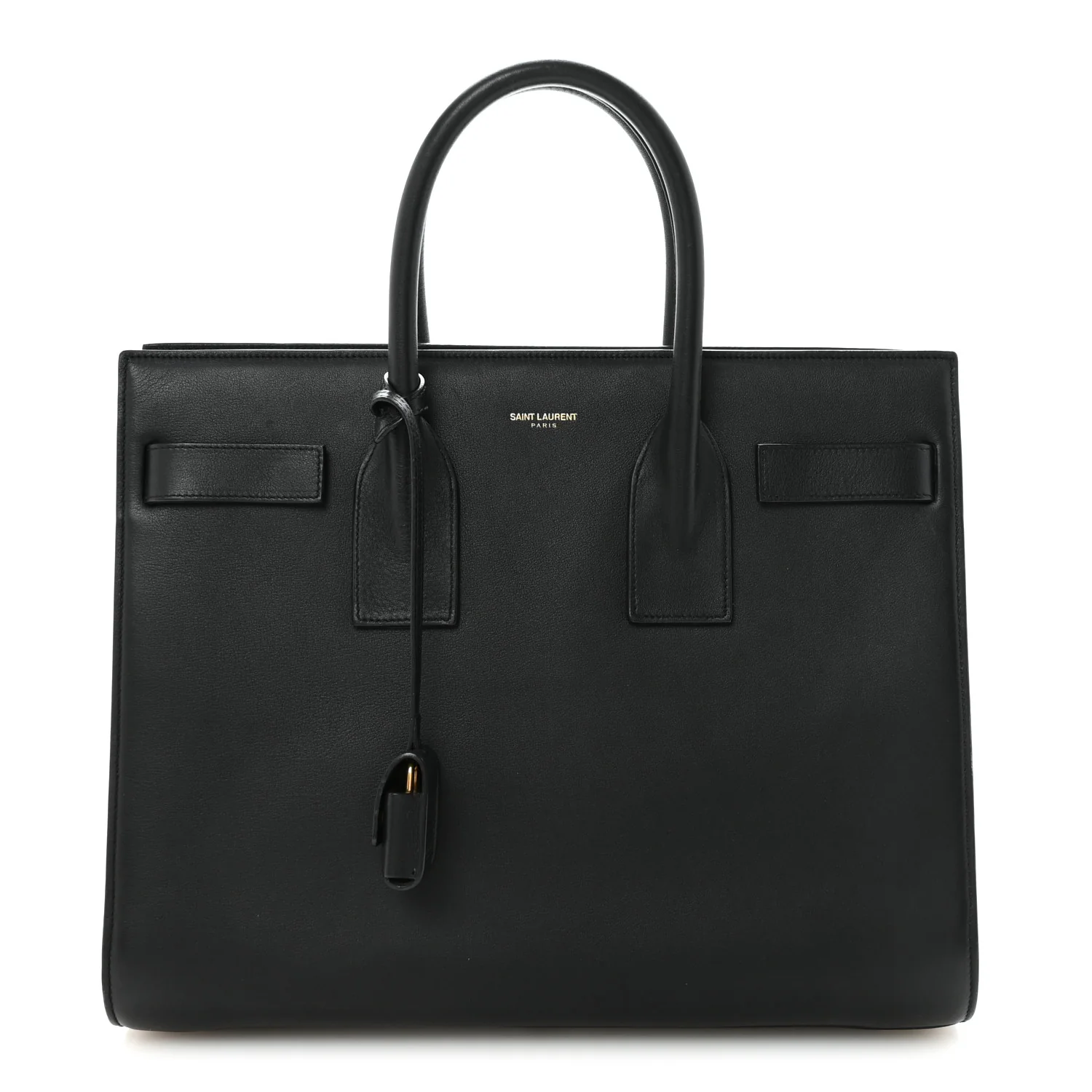 Smooth Calfskin Small Sac De Jour Black