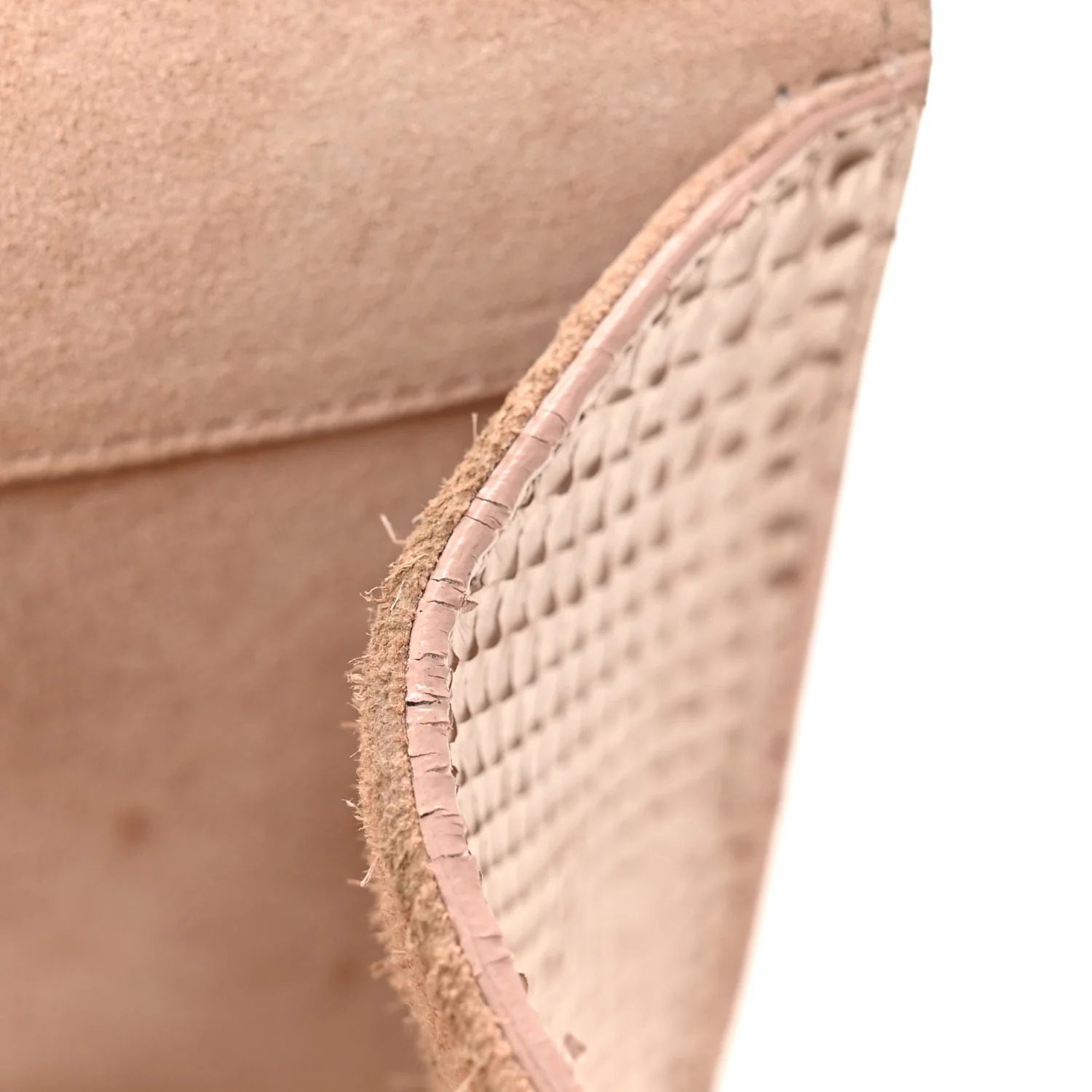 Snakeskin Medium Classic Monogram Kate Tassel Satchel Beige - Image 11