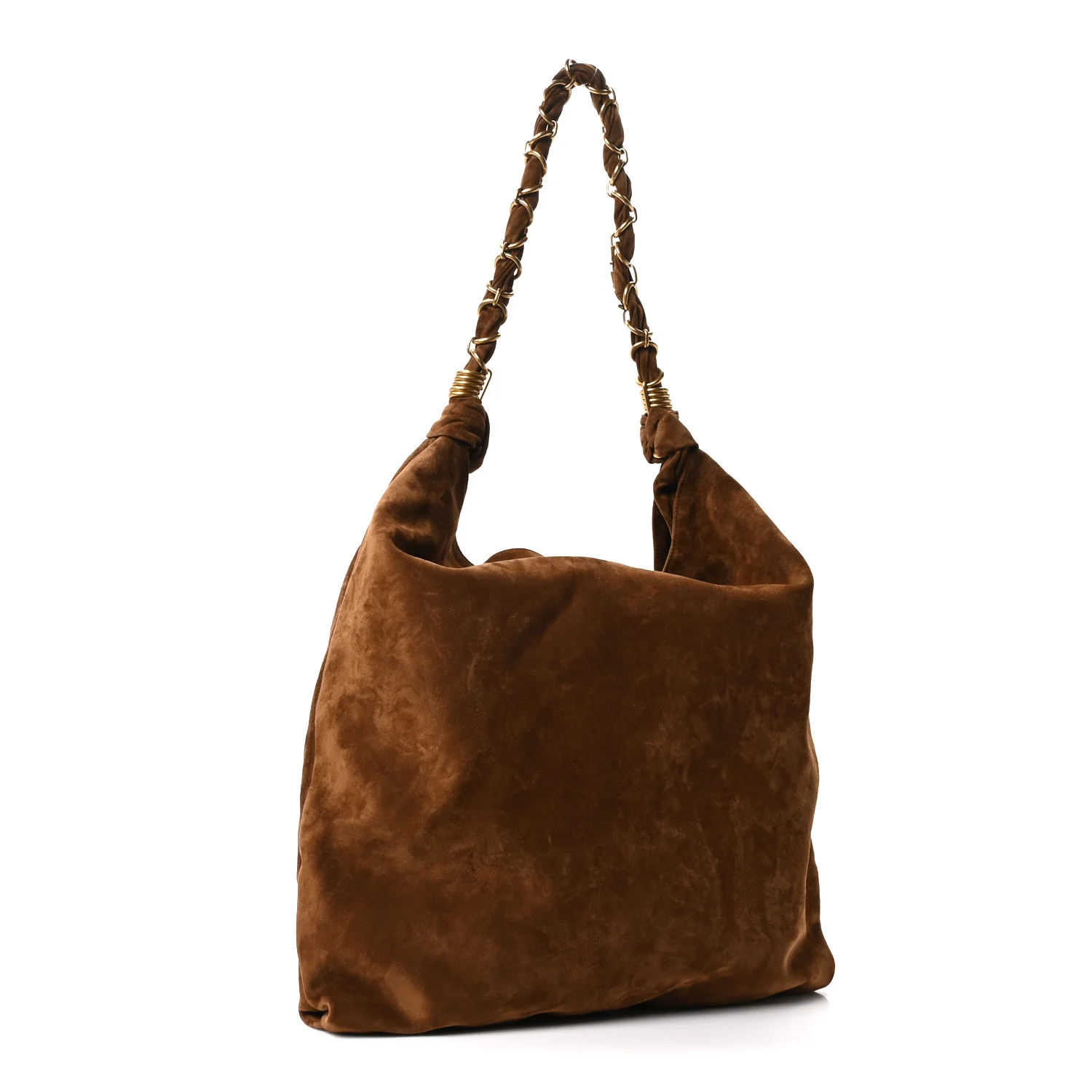 Suede Amalia Hobo Caramel Cognac - Image 4