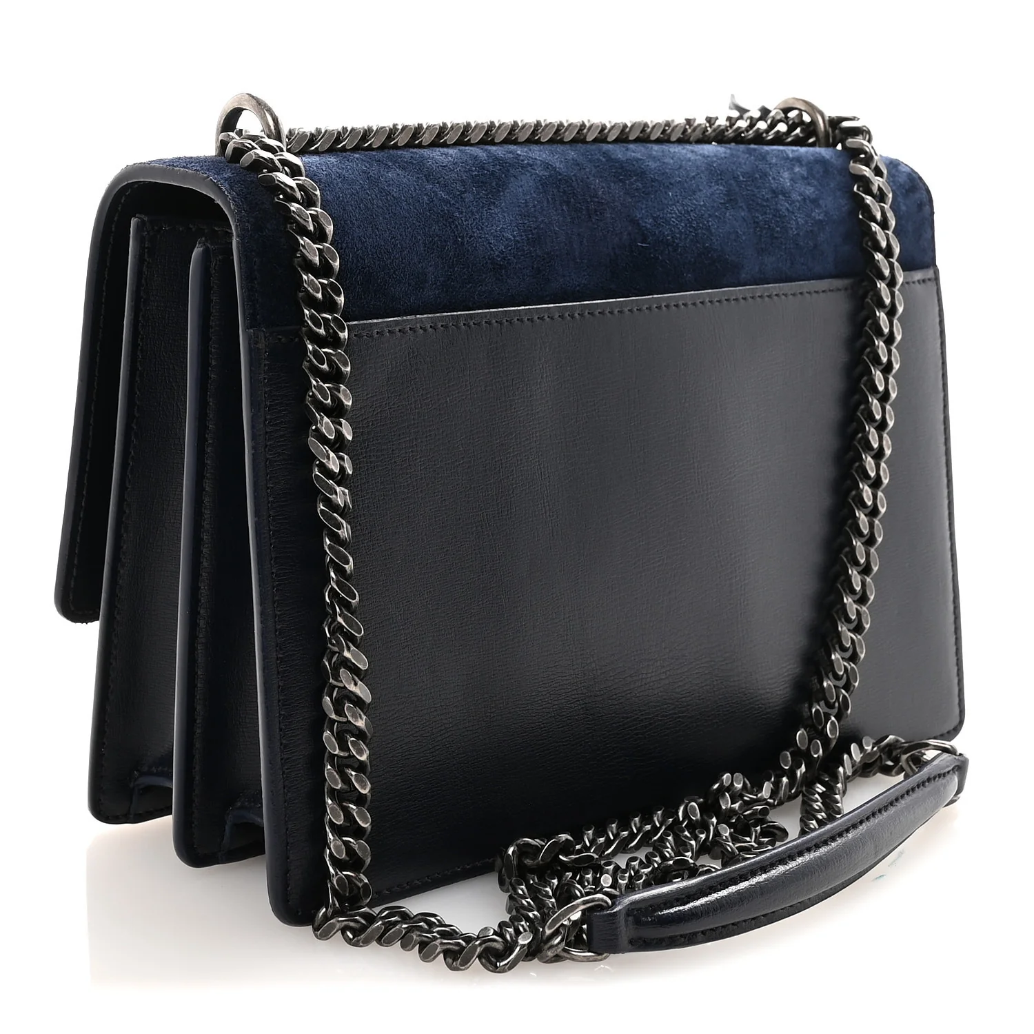 Suede Calfskin Medium Monogram Sunset Bleu Fonce - Image 3