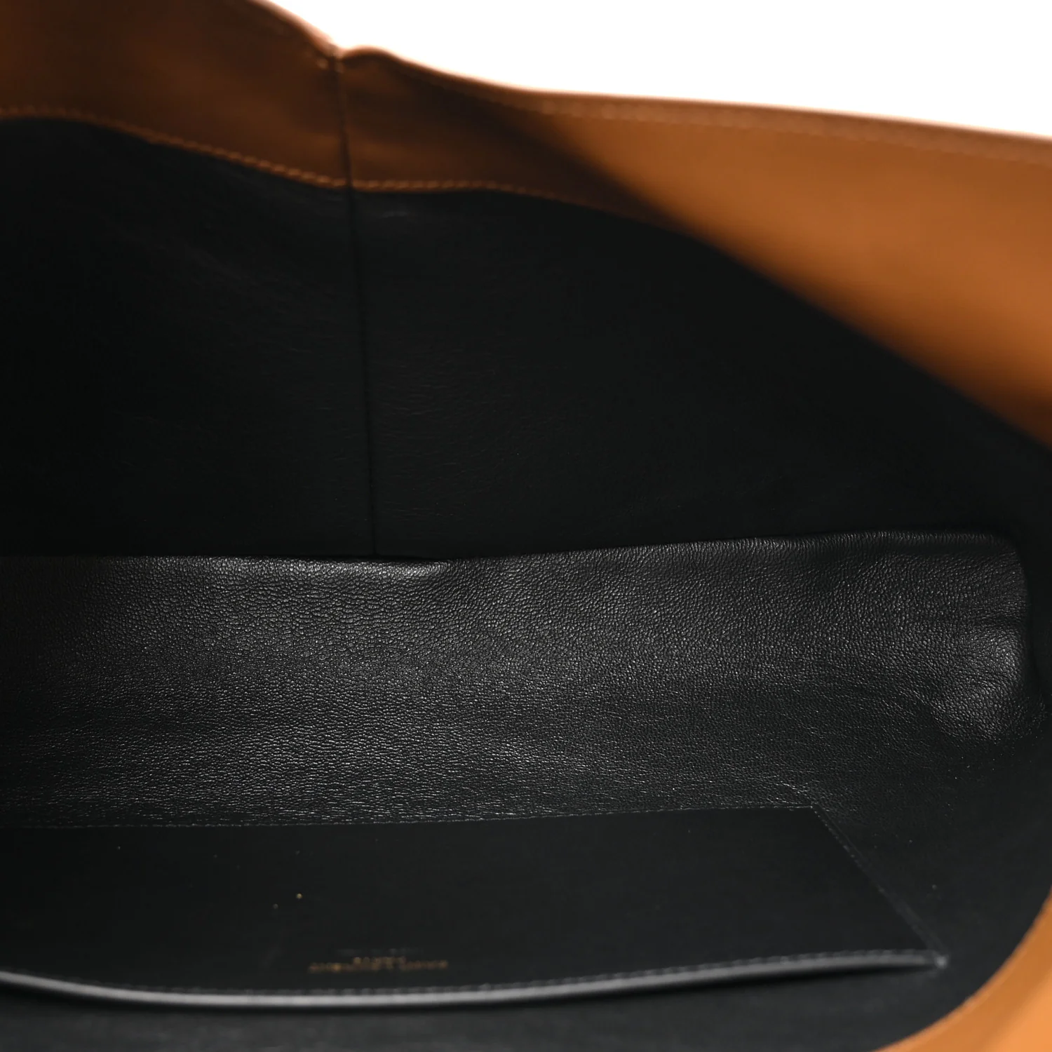 Suede Large Cassandre Pouch On Chain Caramel Cognac - Image 5