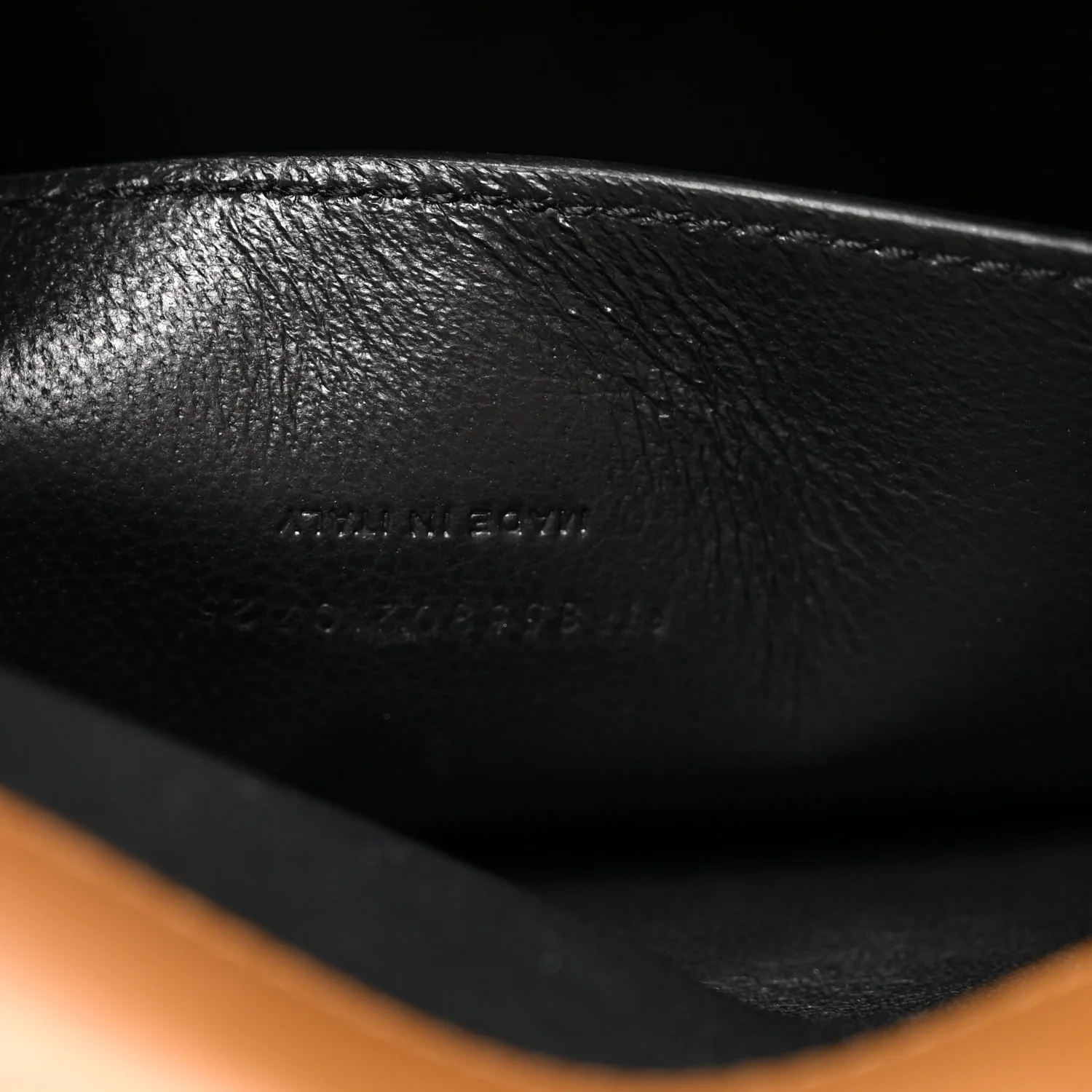 Suede Large Cassandre Pouch On Chain Caramel Cognac - Image 7