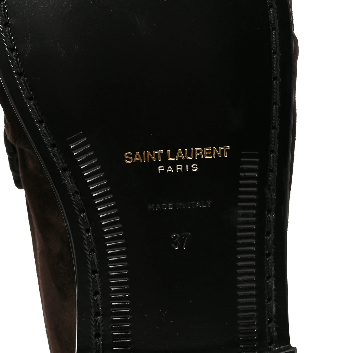 Suede Le Loafer 15 Penny Slippers 37 Dark Chocolate - Image 8