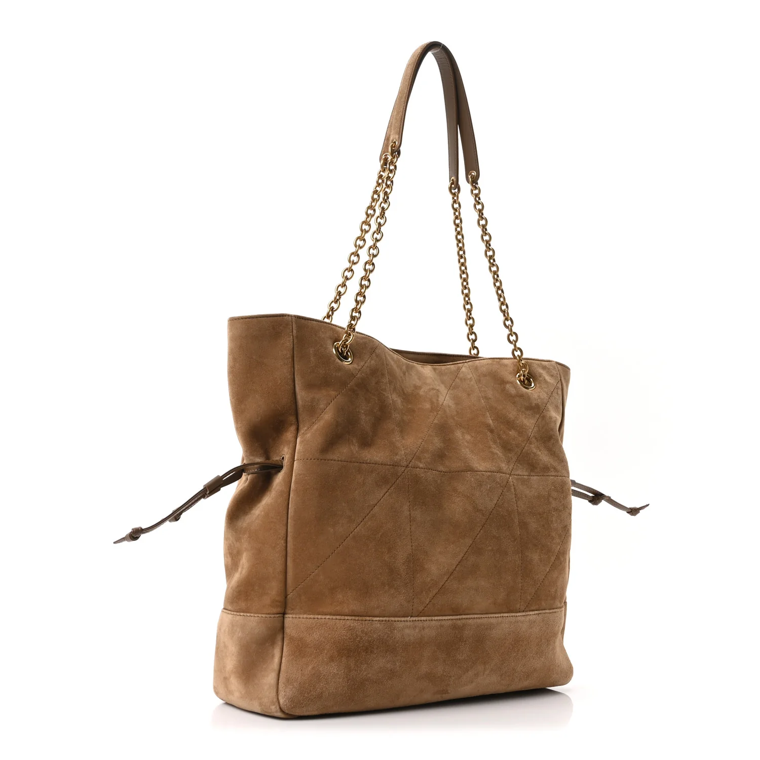 Suede Medium Jamie Shopping Tote Golden Leaf - Image 4