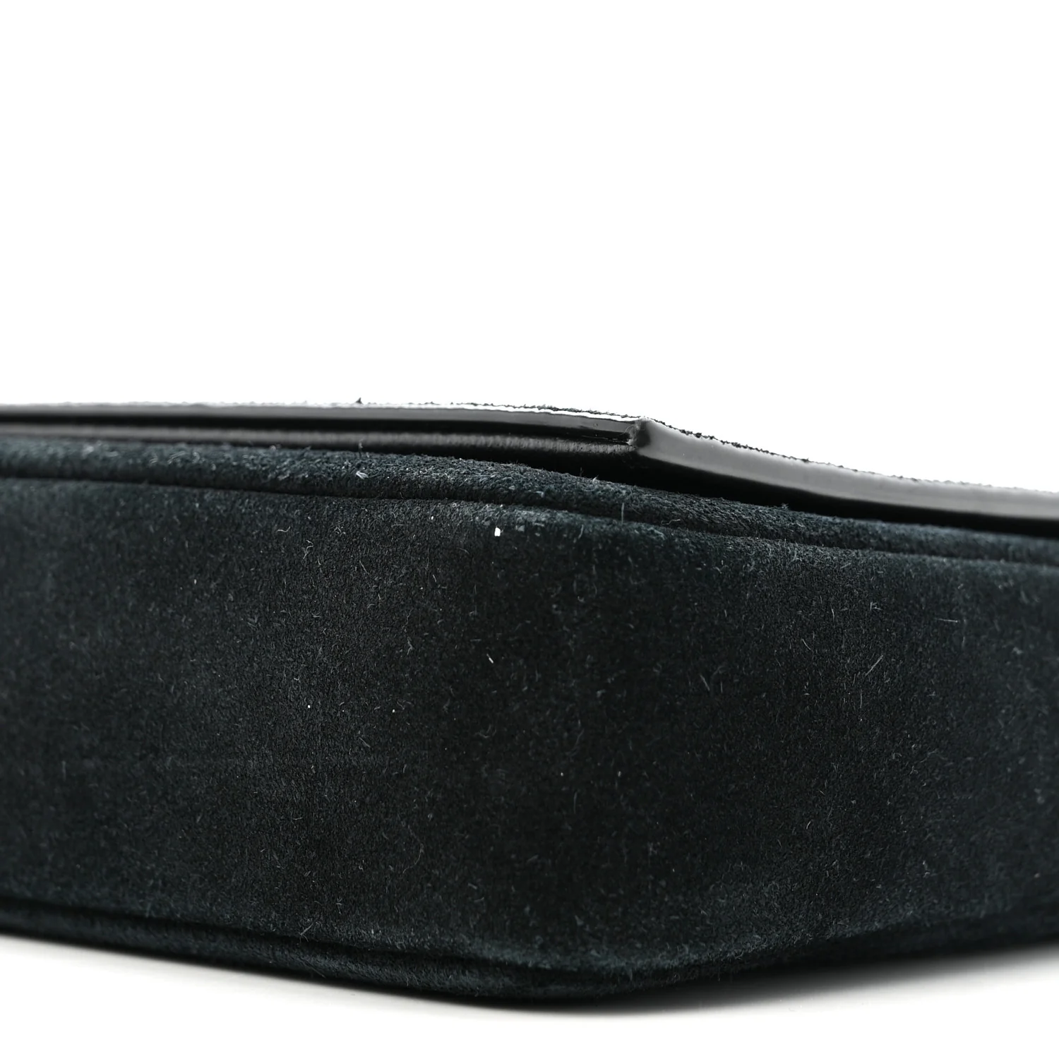 Suede Monogram Tassel Kate 99 Baguette Bag Black - Image 10