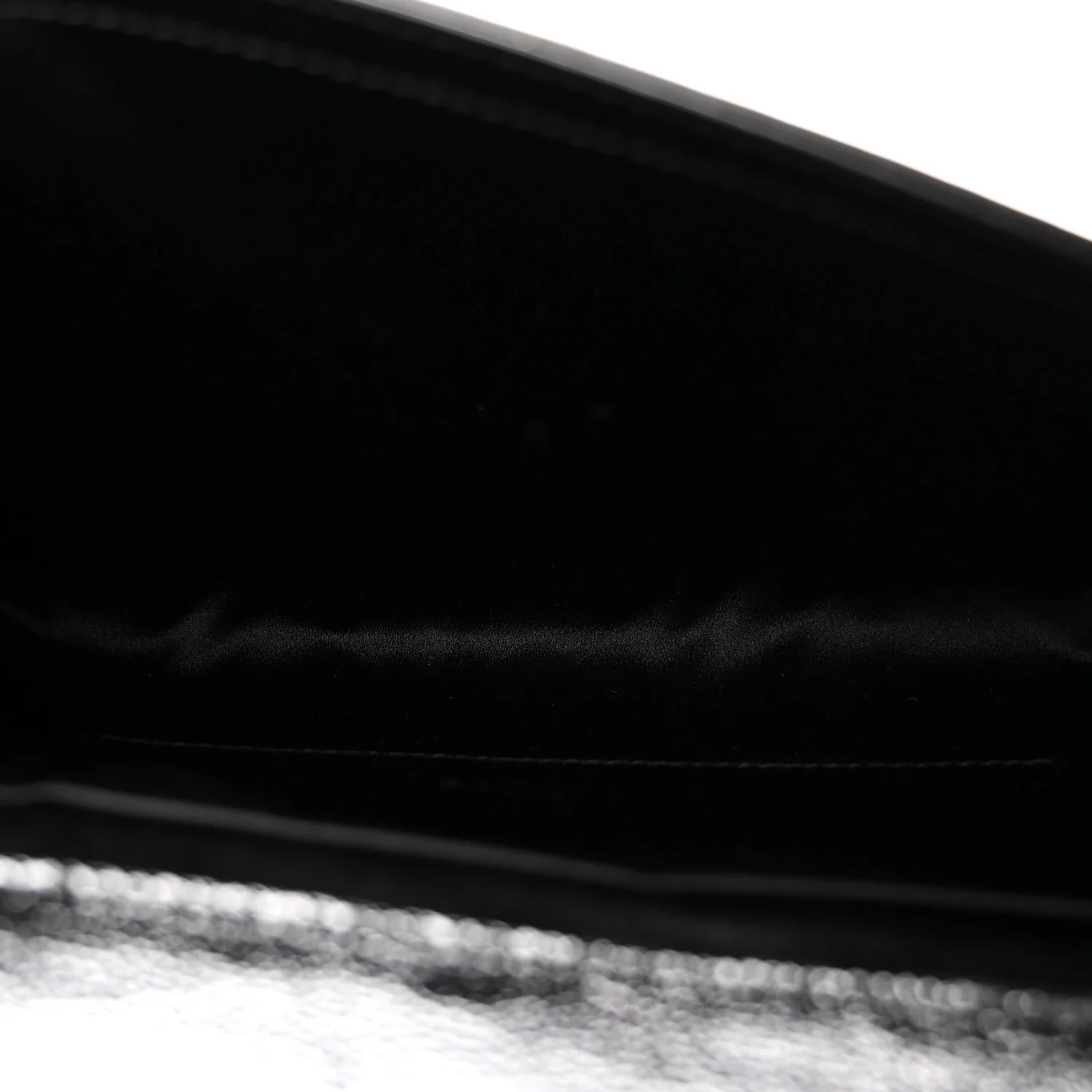 Textured Patent Monogram Large Belle De Jour Clutch Black - Image 5