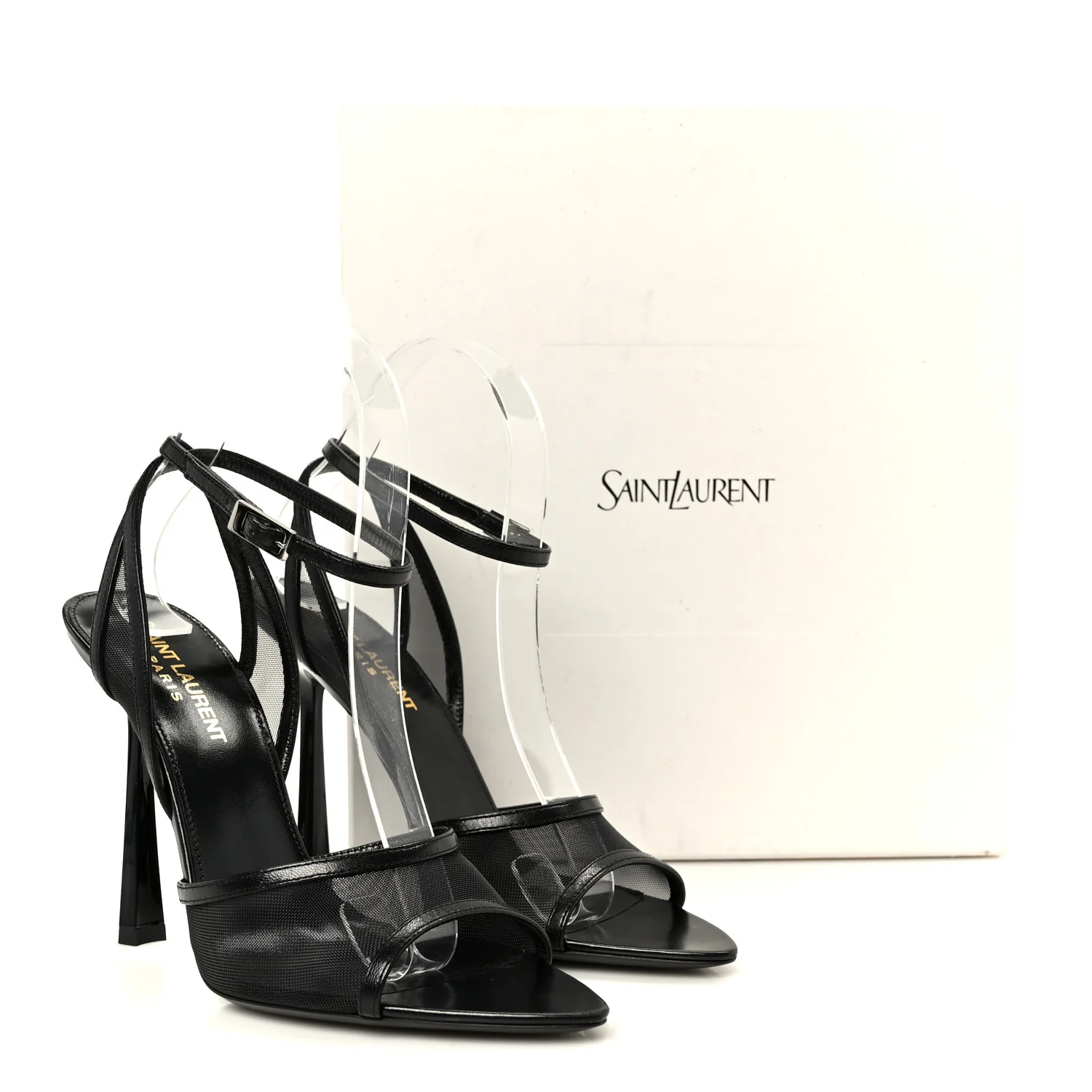 Tulle Missy 110 Ankle Strap Sandals 37.5 Black - Image 9