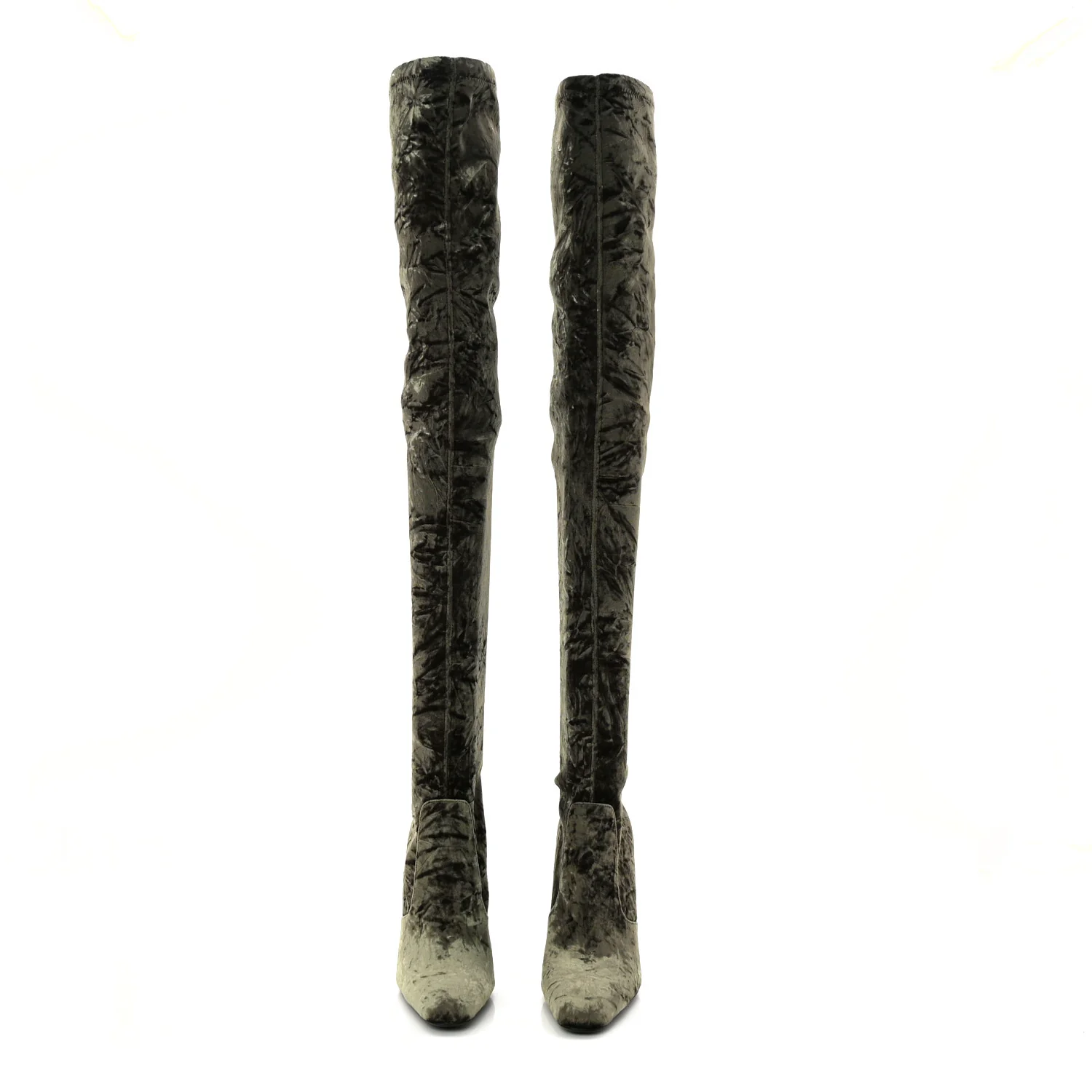 Velvet Ella Knee High Boots 38.5 Bella Green - Image 8