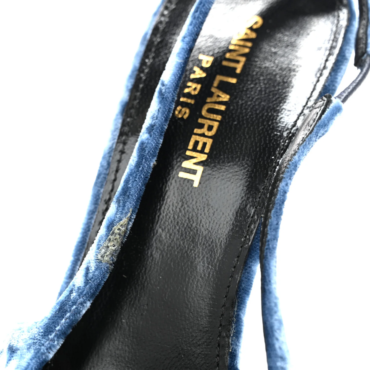 Velvet Tom 90 Dream Slingback Pumps 37.5 Denim - Image 10