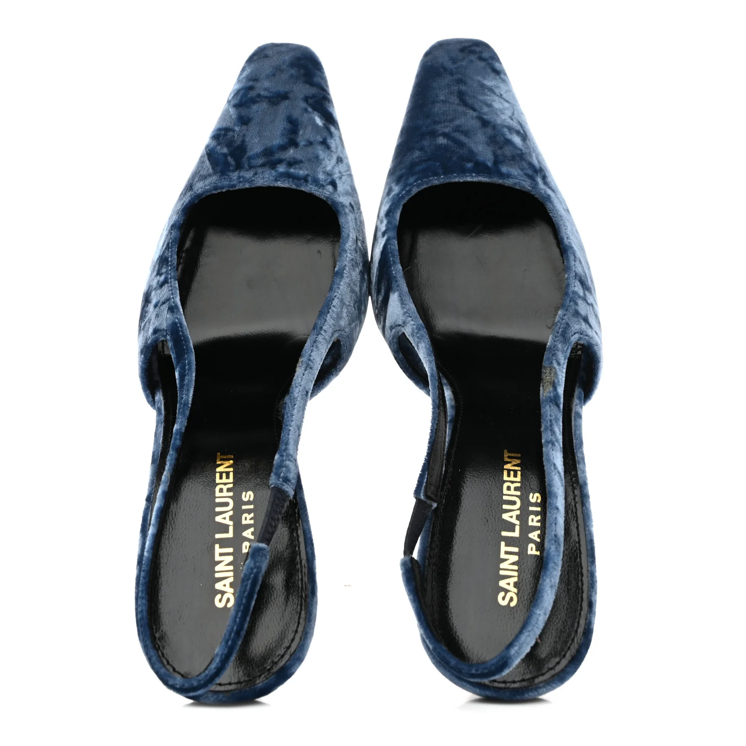 Velvet Tom 90 Dream Slingback Pumps 37.5 Denim - Image 2