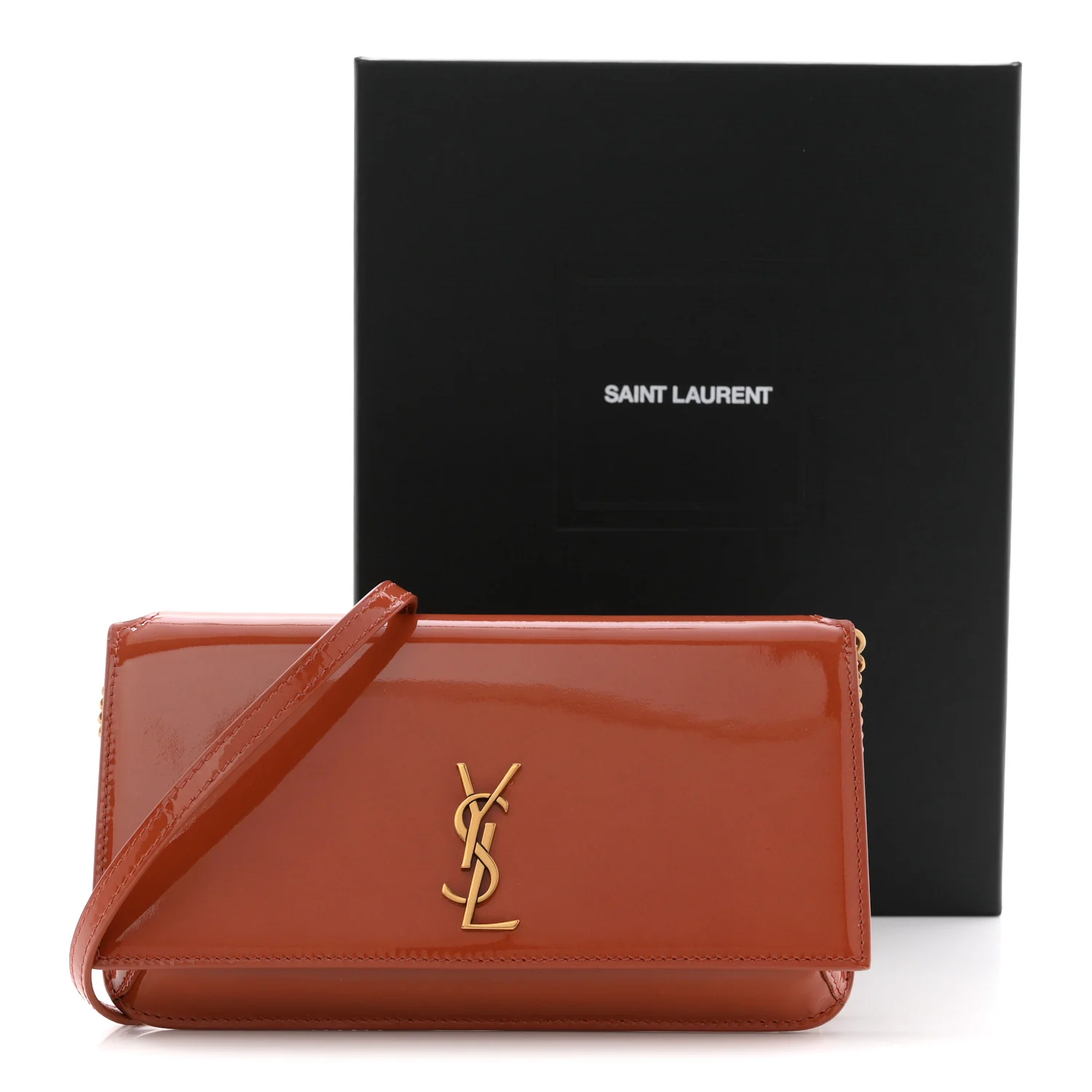 Vernice Diamond Calfskin Monogram Phone Holder Crossbody Mild Rose - Image 11