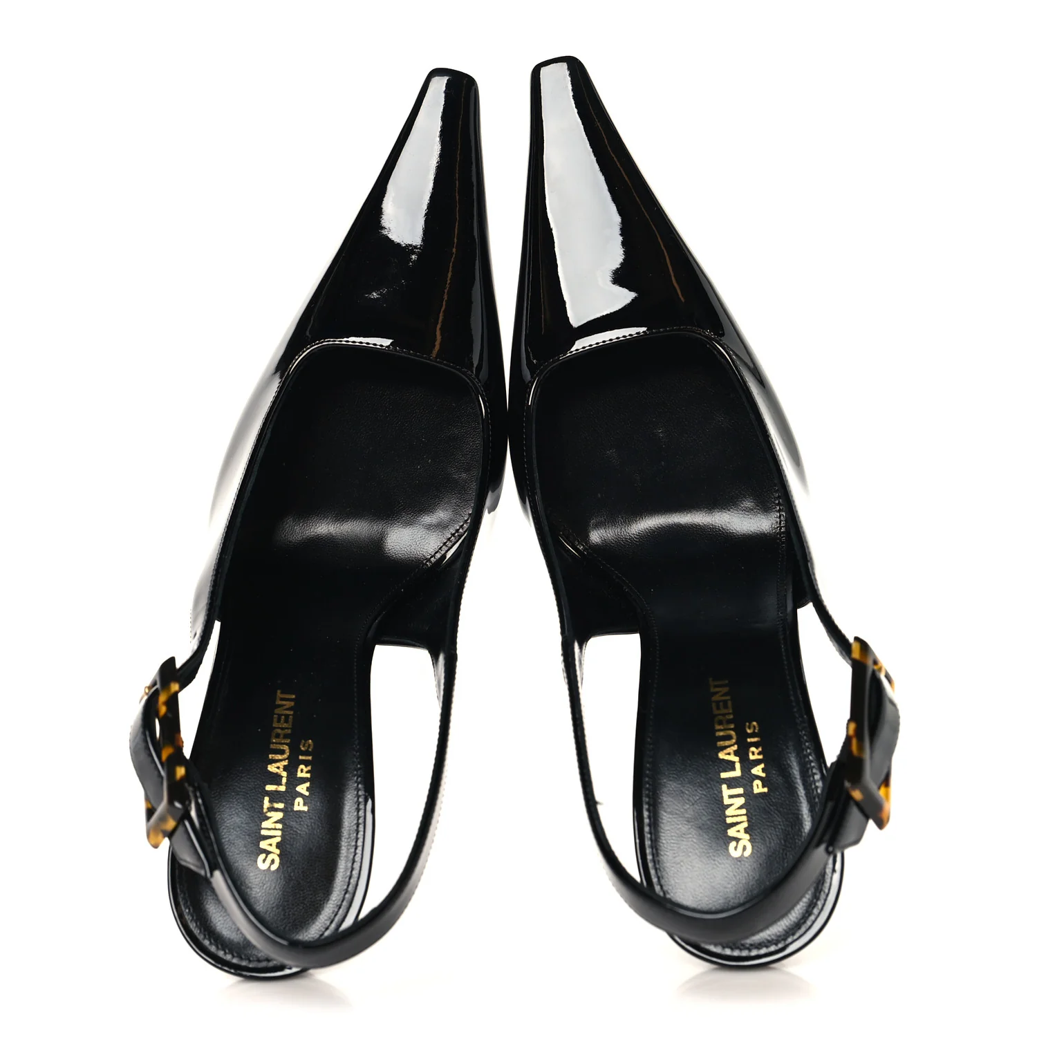 Vernice Gloss Dune 110 Slingback Pumps 40 Black - Image 2