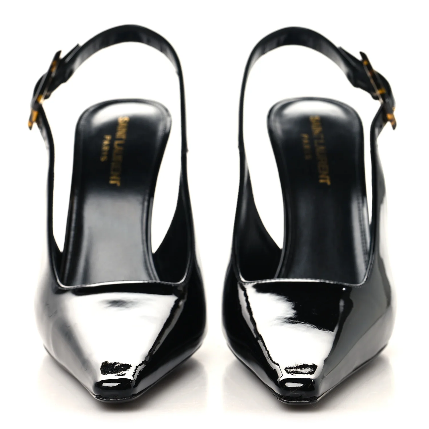 Vernice Gloss Dune 110 Slingback Pumps 40 Black - Image 3