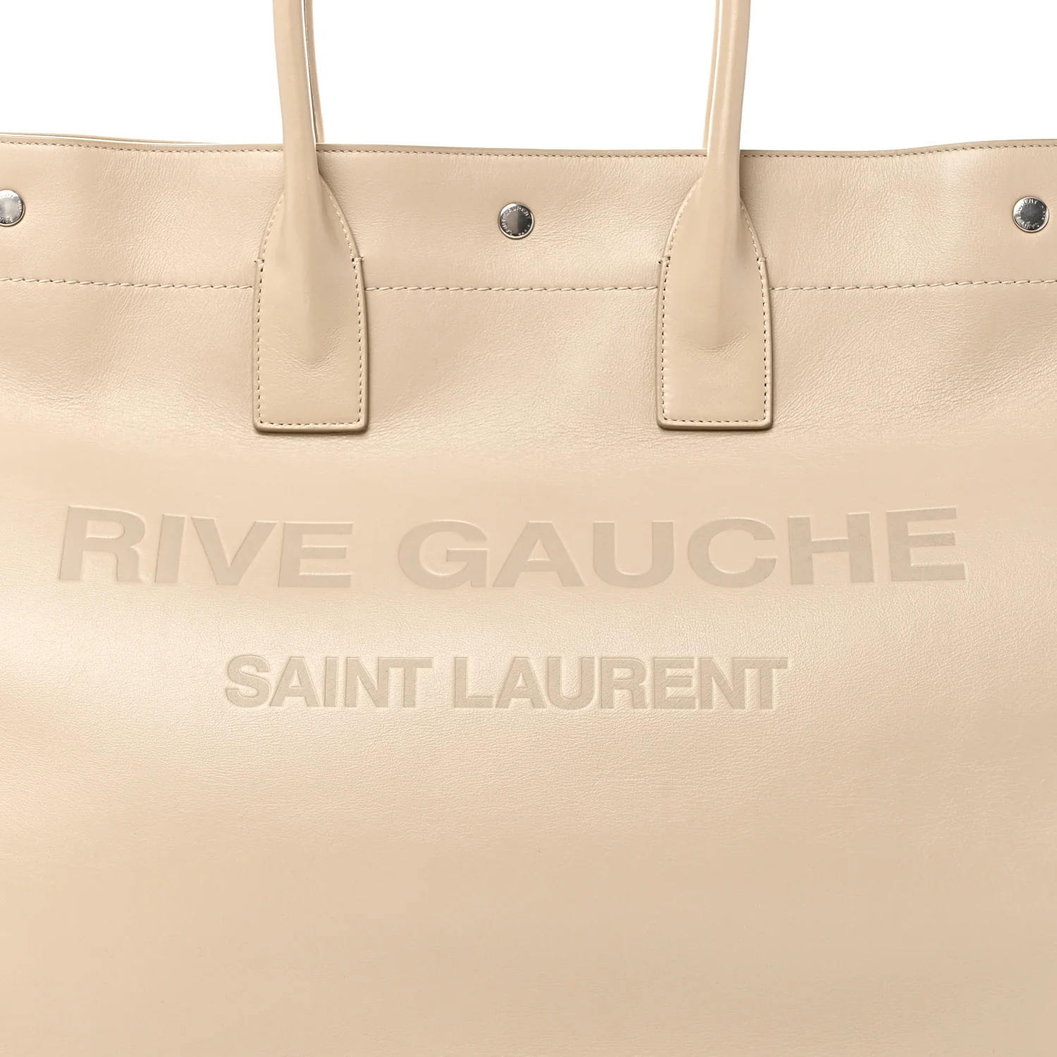 Vitello Large Rive Gauche Tote Sea Salt - Image 8