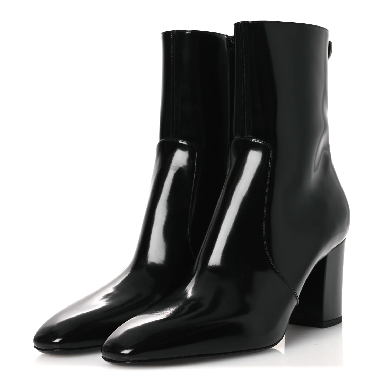 Vitello Marilyn Betty 70 Ankle Zip Boots 38.5 Black - Image 4