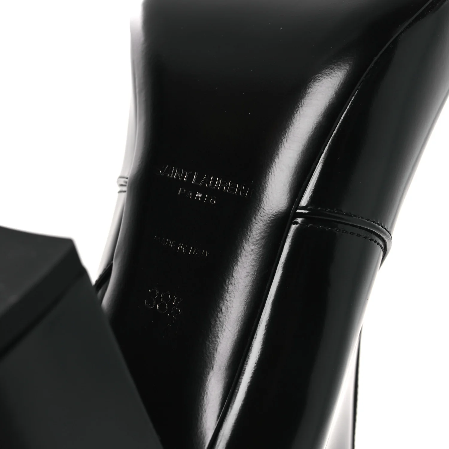 Vitello Marilyn Betty 70 Ankle Zip Boots 38.5 Black - Image 8
