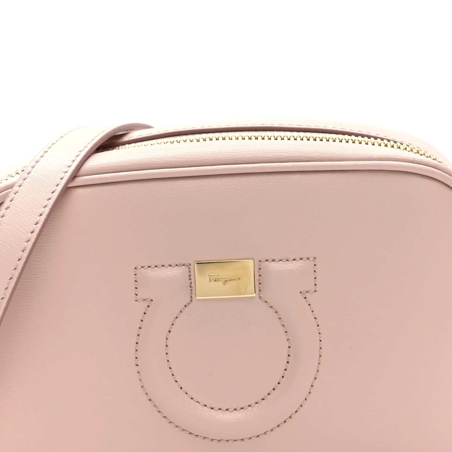 Calfskin City Goncho Crossbody Camera Bag BonBon - Image 9