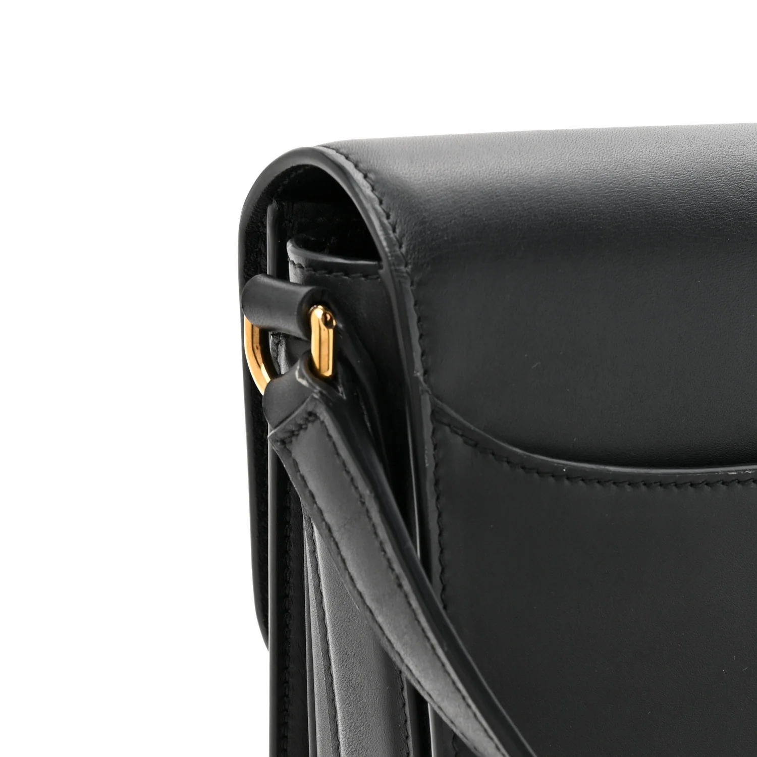Calfskin Gancini Shoulder Bag Black - Image 13