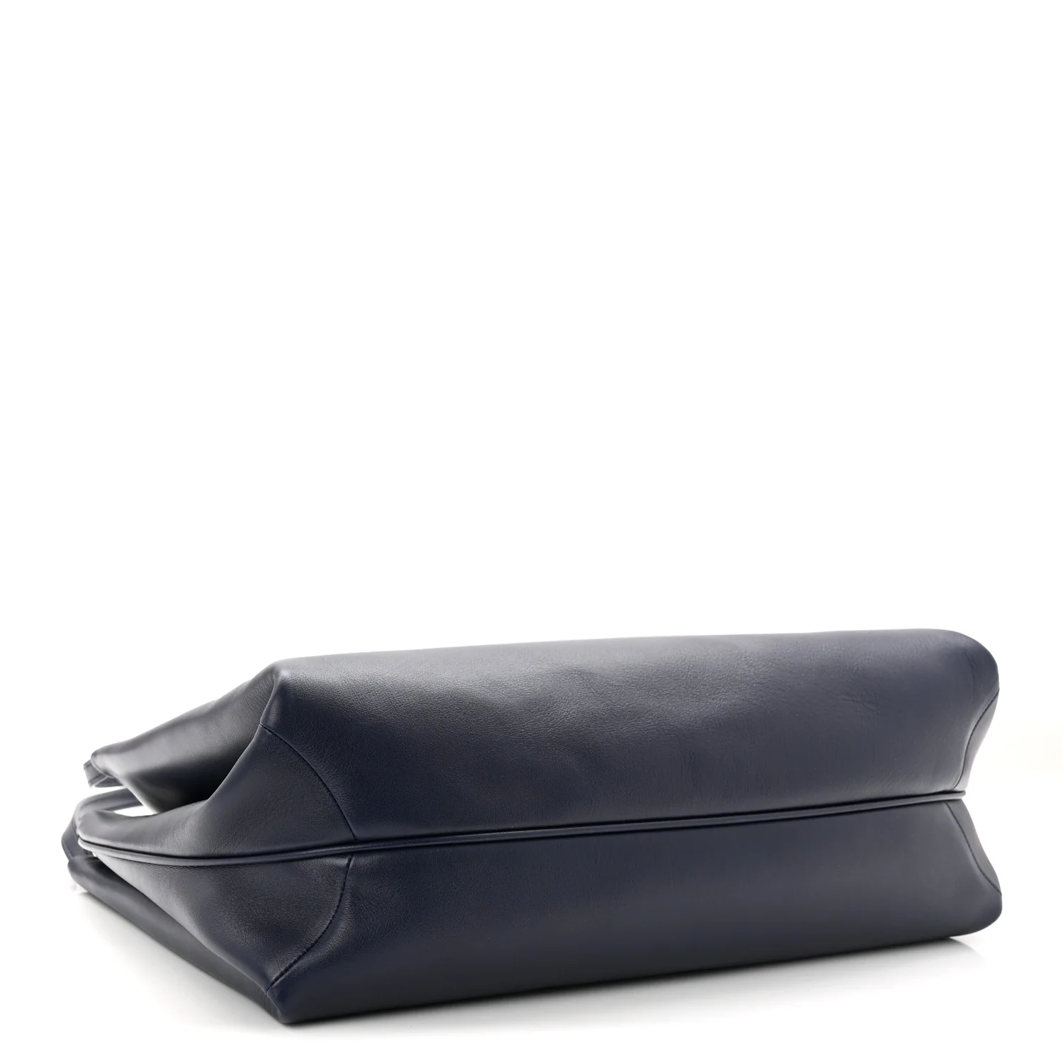 Calfskin Large New Line Tote Navy Blue - Image 4