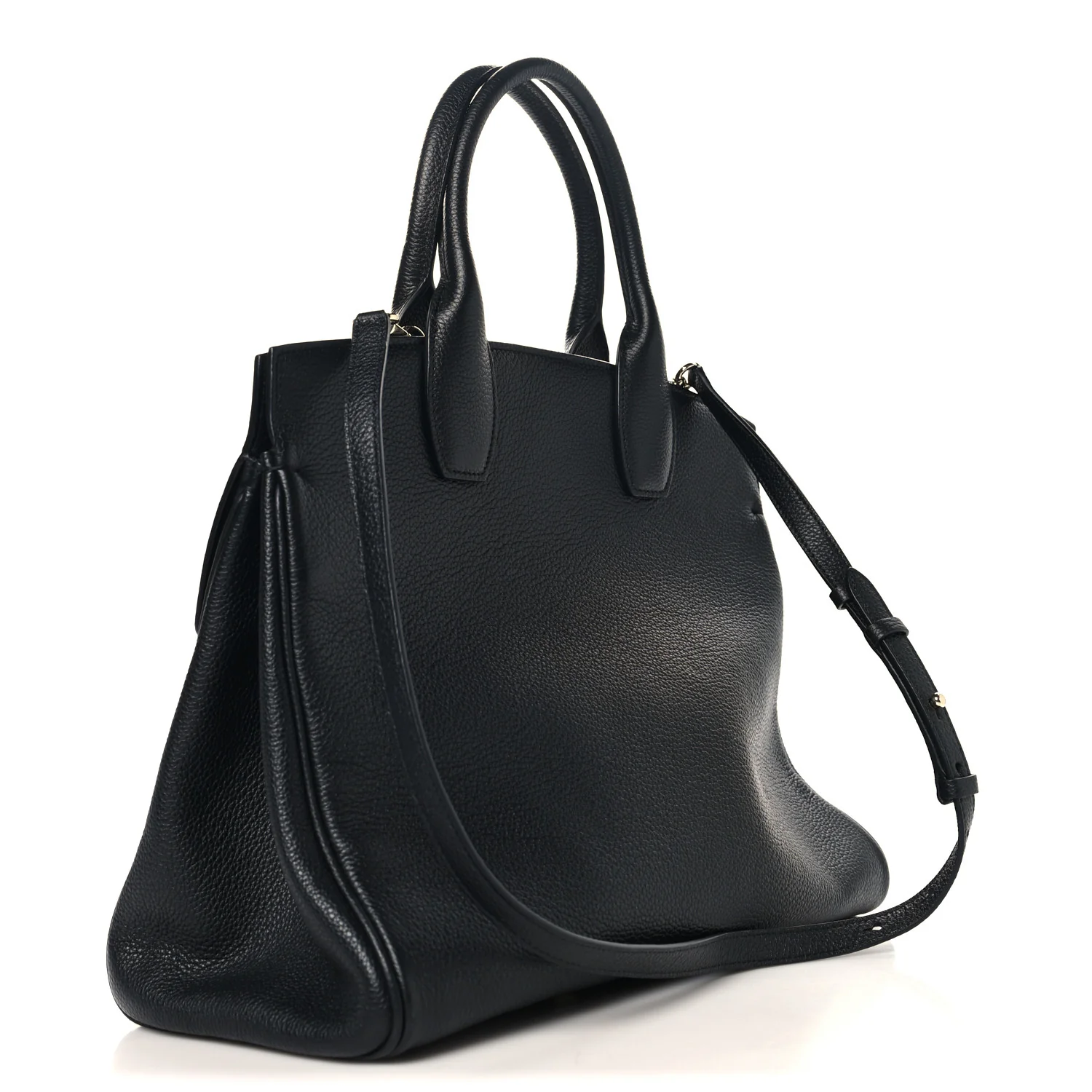 Calfskin Large Studio Bag Black - Image 4