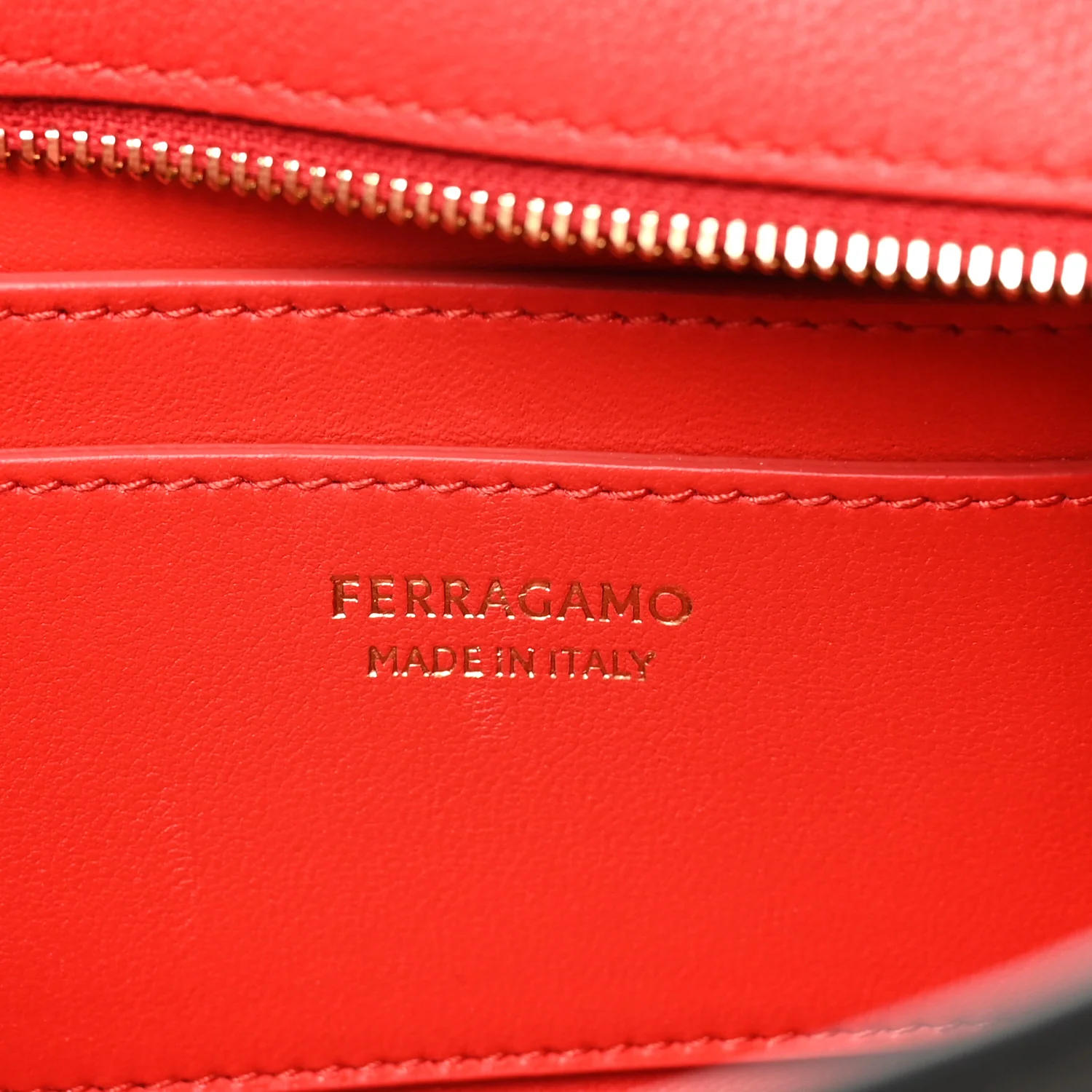 Calfskin Mini Hug Crossbody Bag Black Flame Red - Image 6