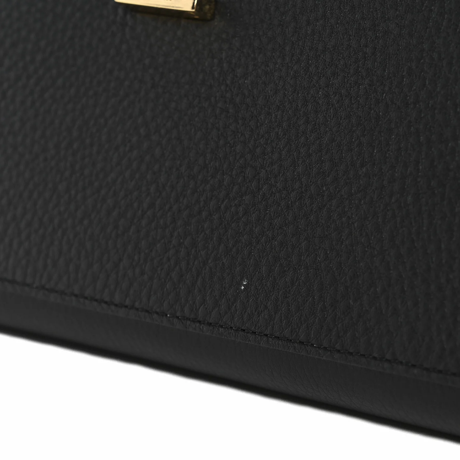 Calfskin Small Hug Bag Black - Image 10