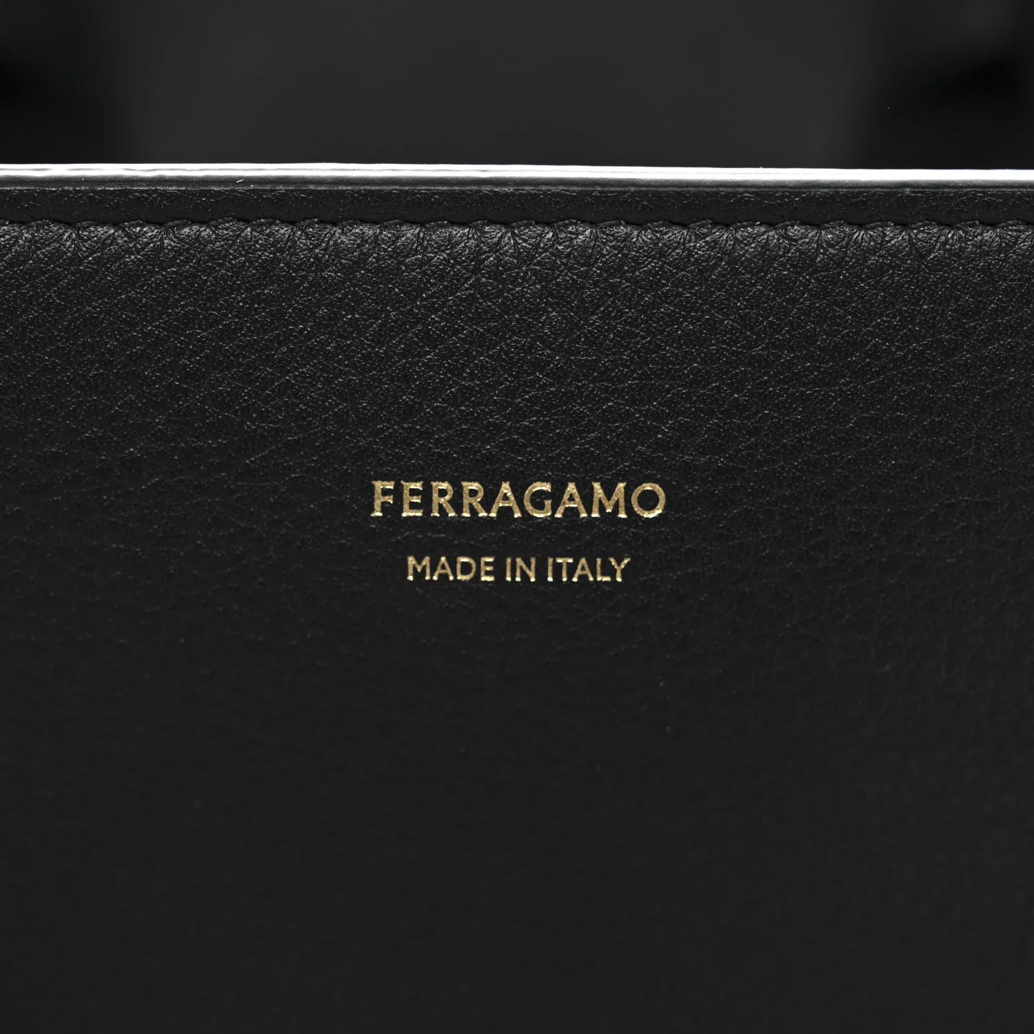 Calfskin Small Hug Bag Black - Image 6