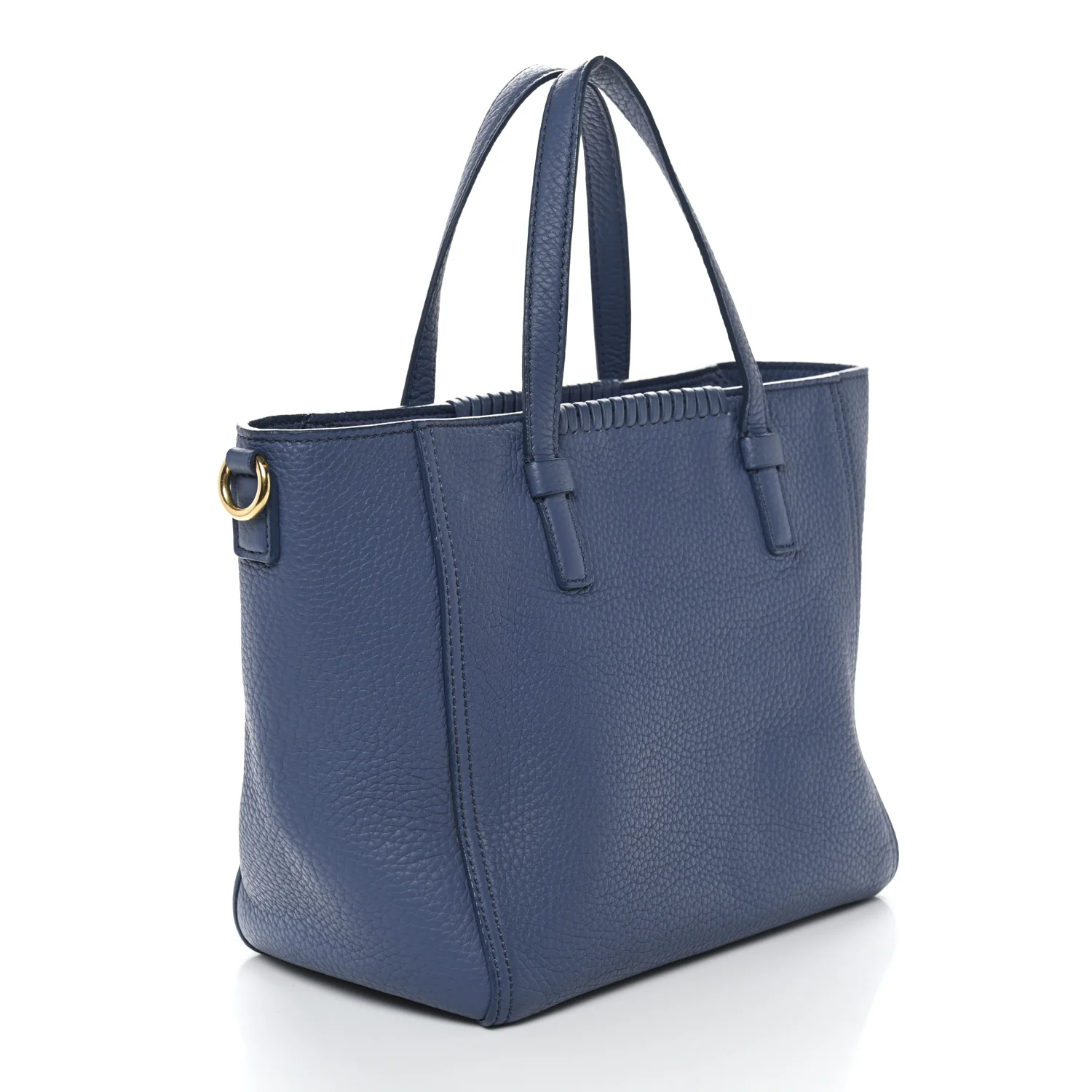 Calfskin Tote Blue - Image 3
