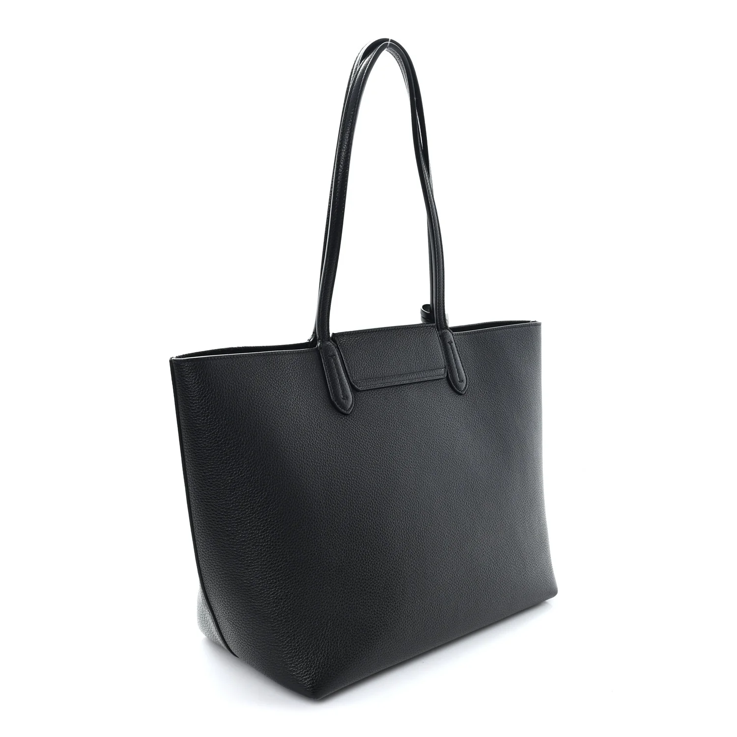 Calfskin Travel Tote Black - Image 3