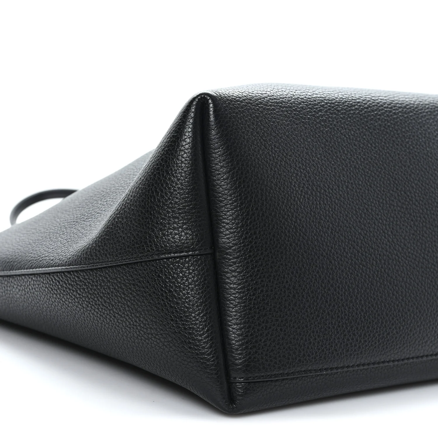 Calfskin Travel Tote Black - Image 9