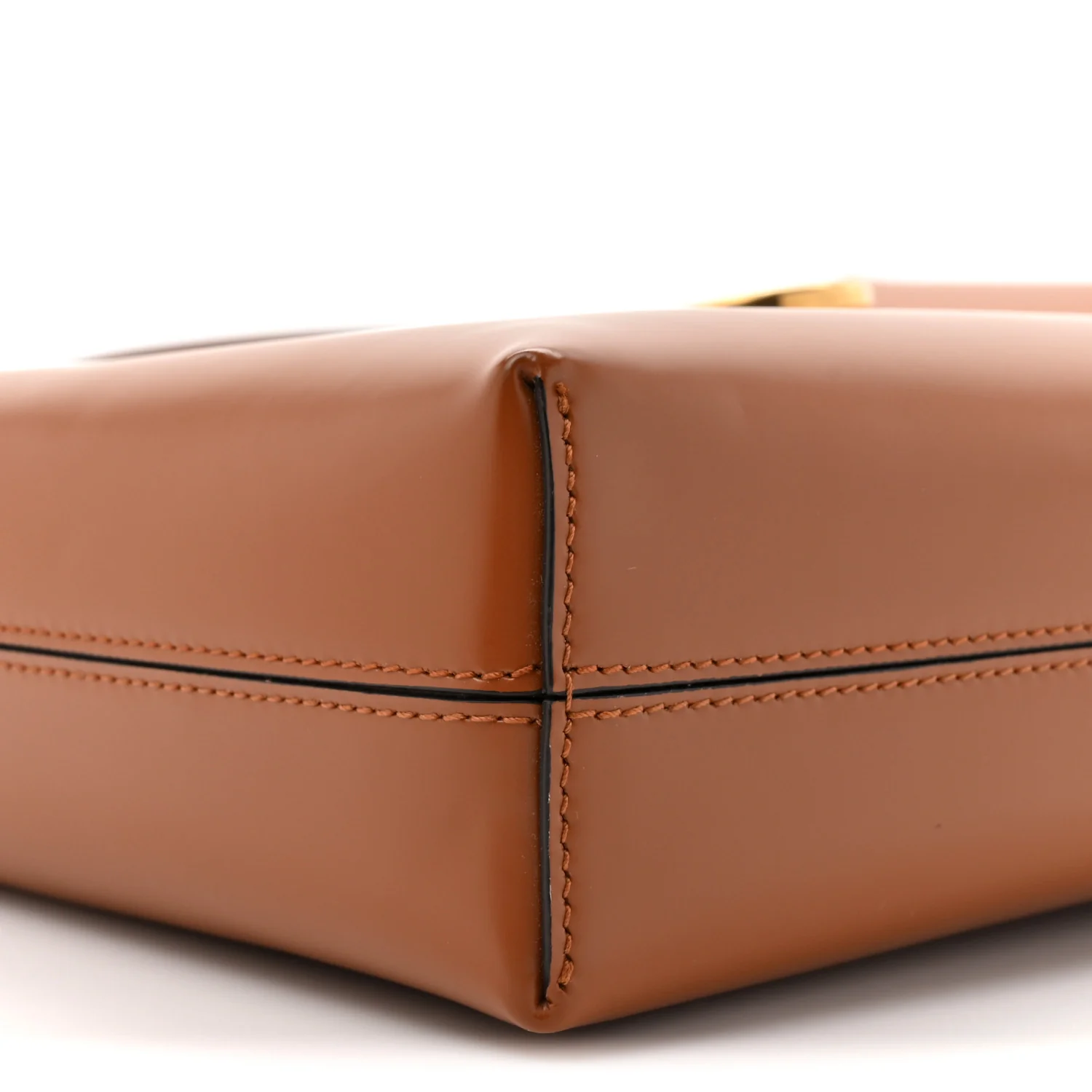 Calfskin Trifolio Shoulder Bag Siena Tan - Image 10