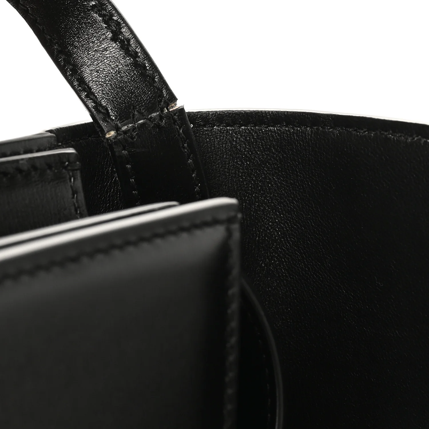 Dappled Calfskin Small Fiamma Crossbody Bag Black - Image 11