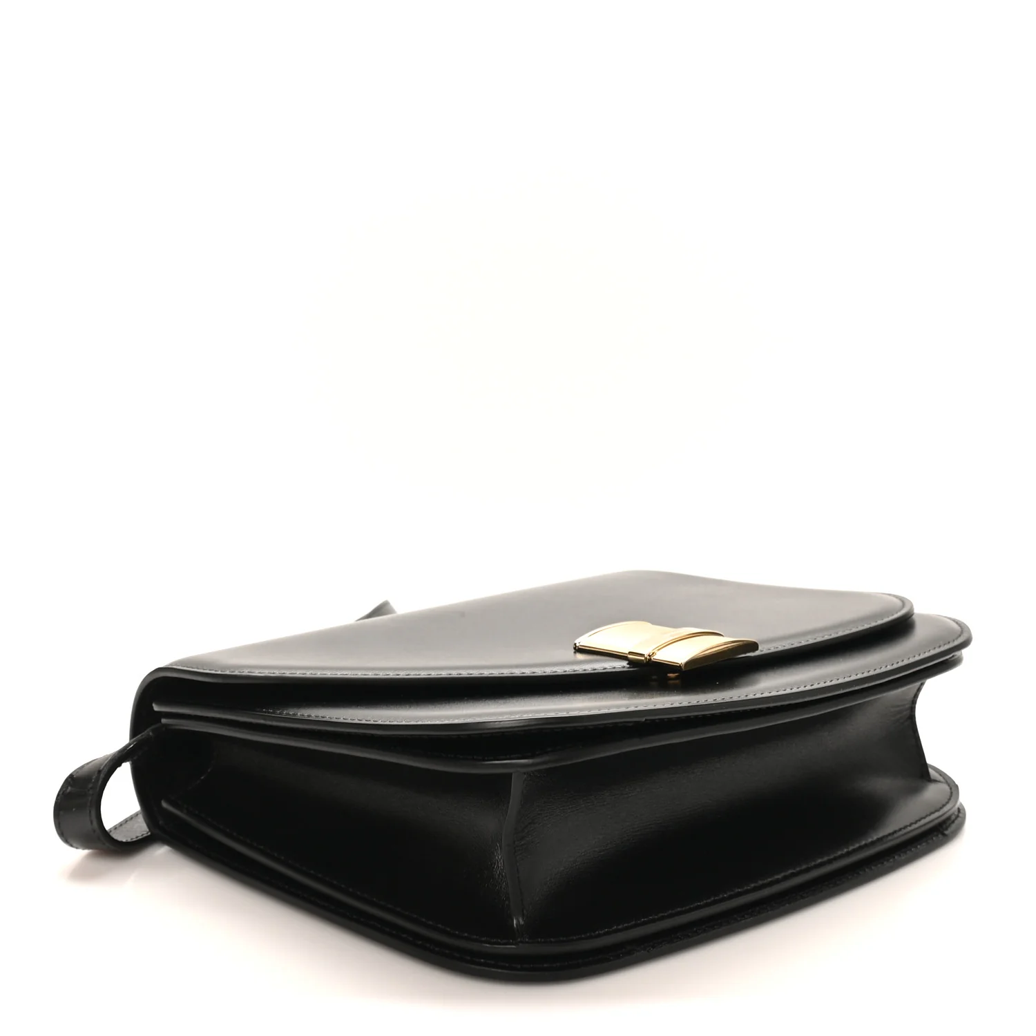 Dappled Calfskin Small Fiamma Crossbody Bag Black - Image 4