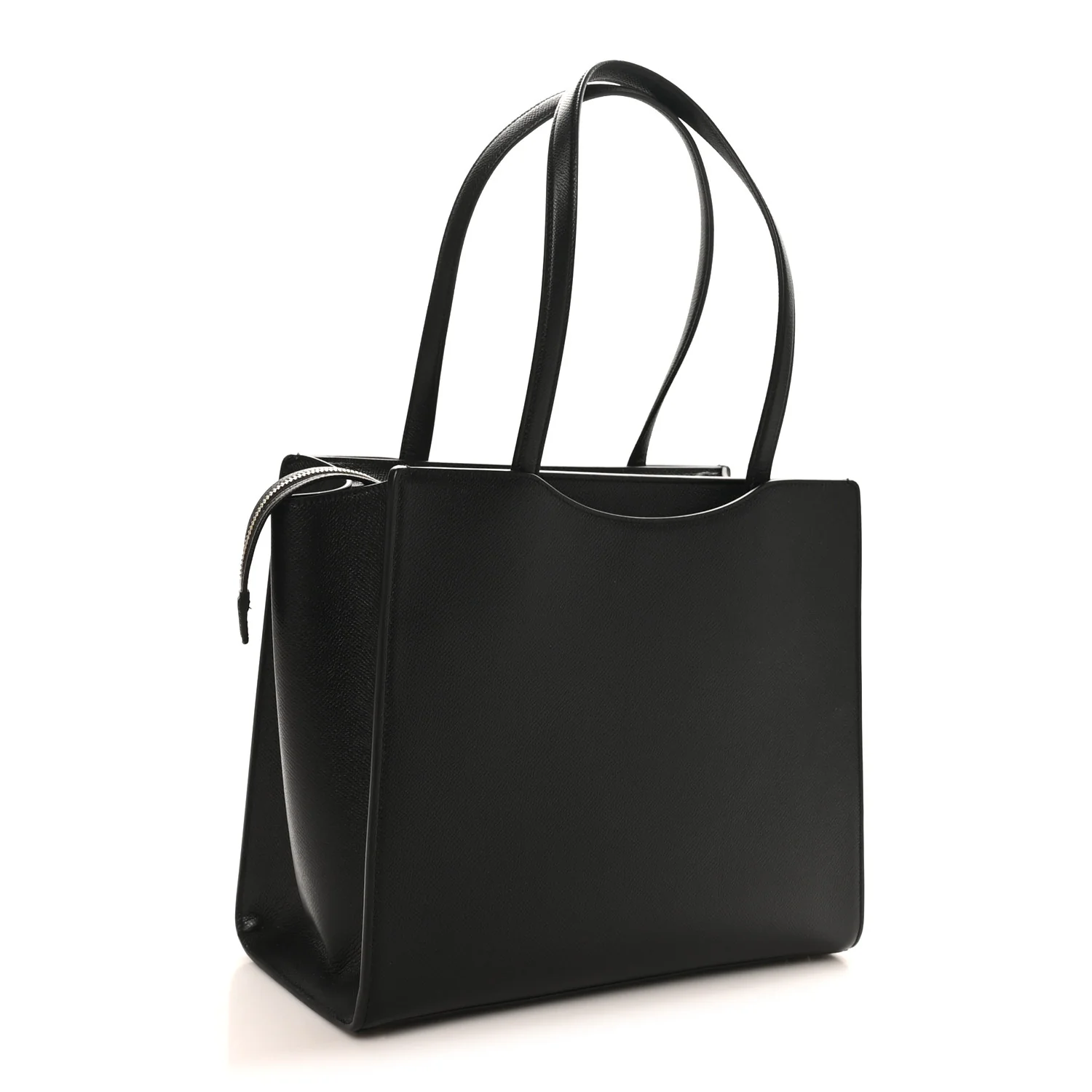 Grainy Calfskin Gemini Tote Black - Image 3