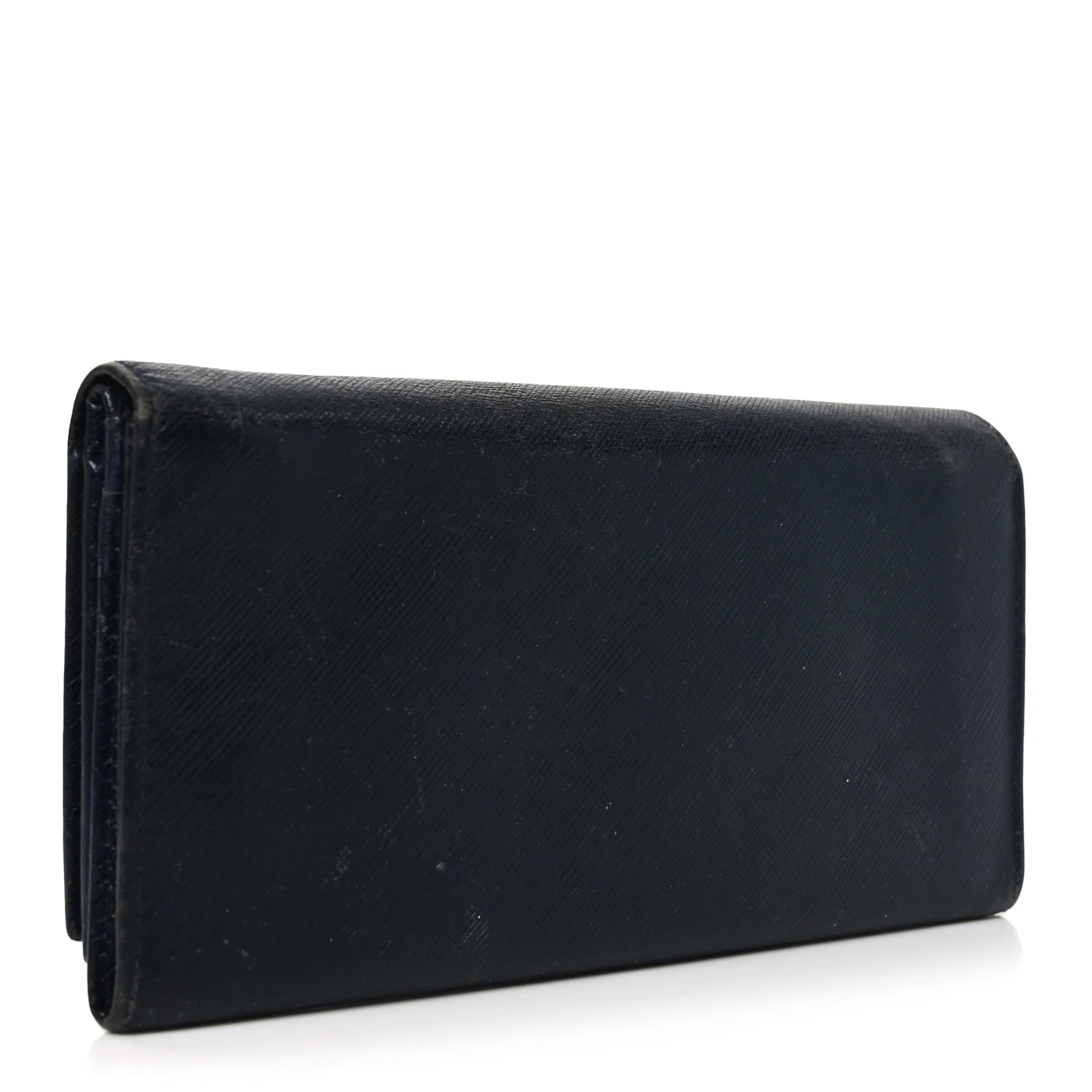 Hammered Calfskin Gancini Wallet Blue - Image 3