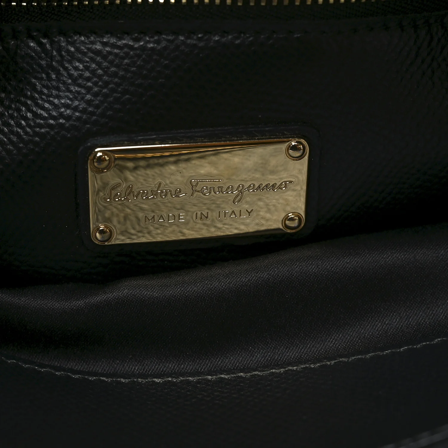 Hammered Calfskin Today Satchel Black - Image 6