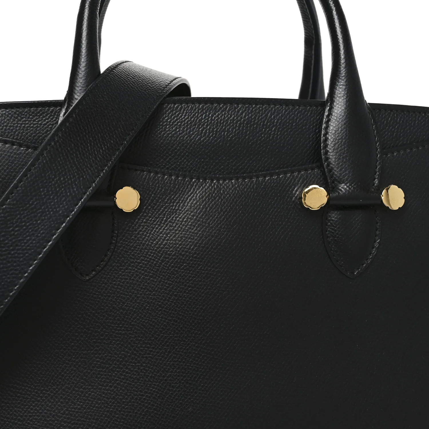 Hammered Calfskin Today Satchel Black - Image 7